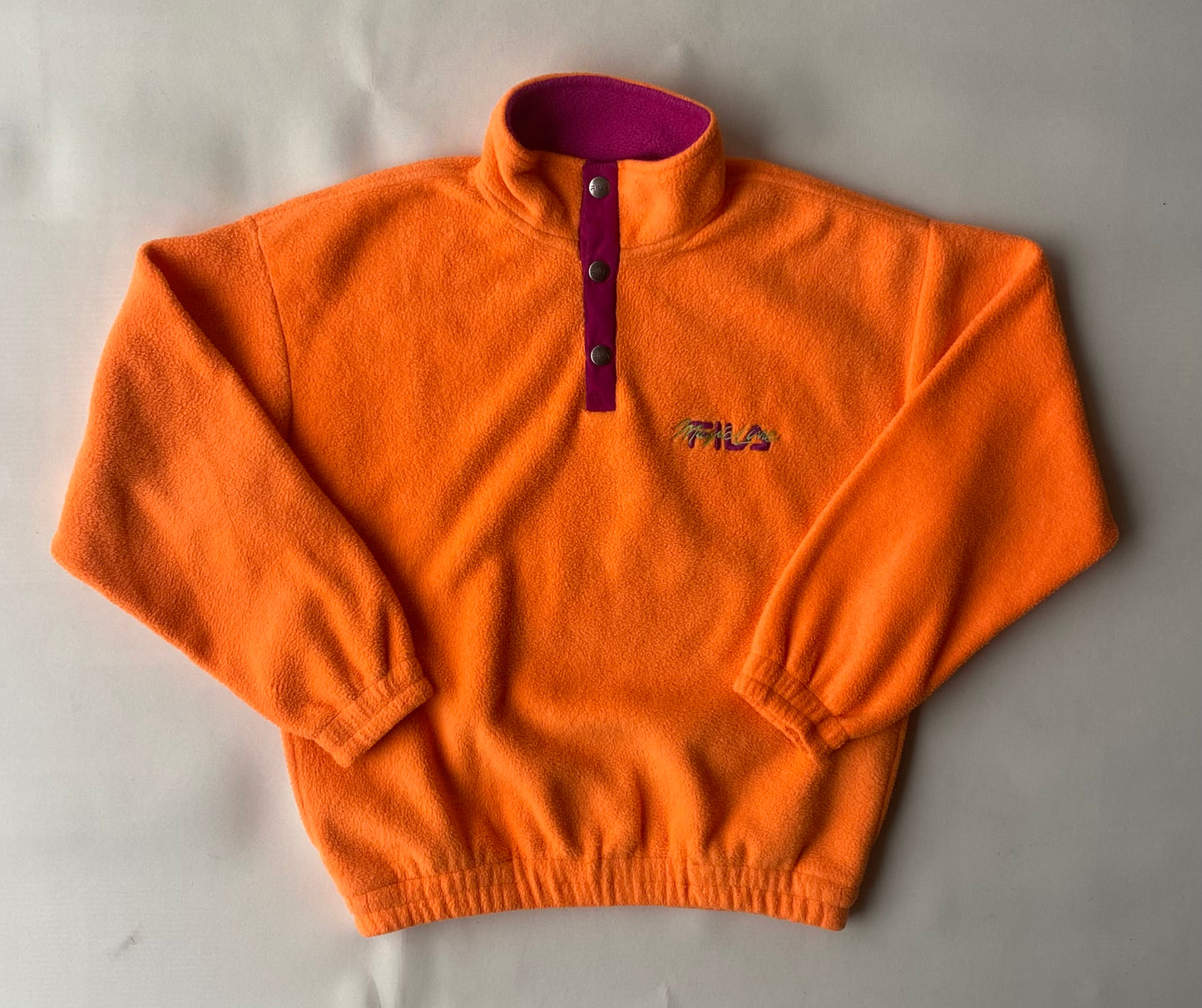 ✅ Polaire vintage Fila, orange, S
