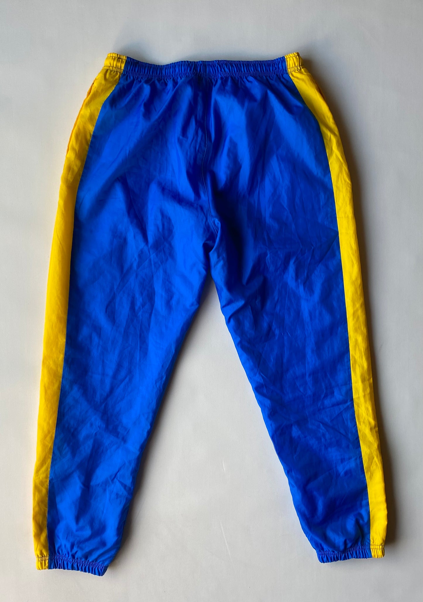 ✅ Pantalon jogging Nike, bleu / blanc / jaune, M (38)