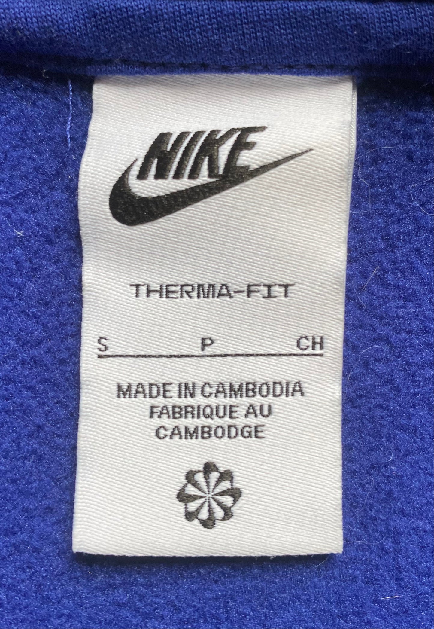 ✅ Polaire demi-zip Nike, bleu, M