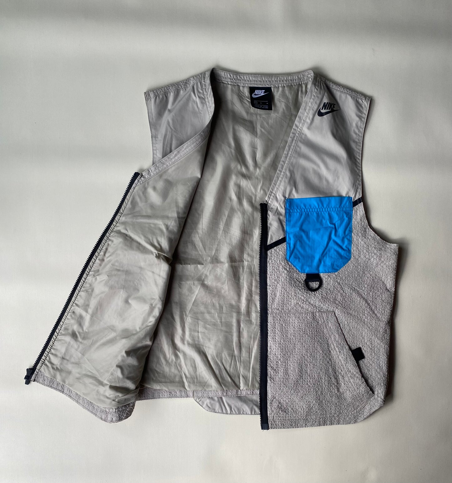 ✅ Gilet sans manches Nike, gris clair, M