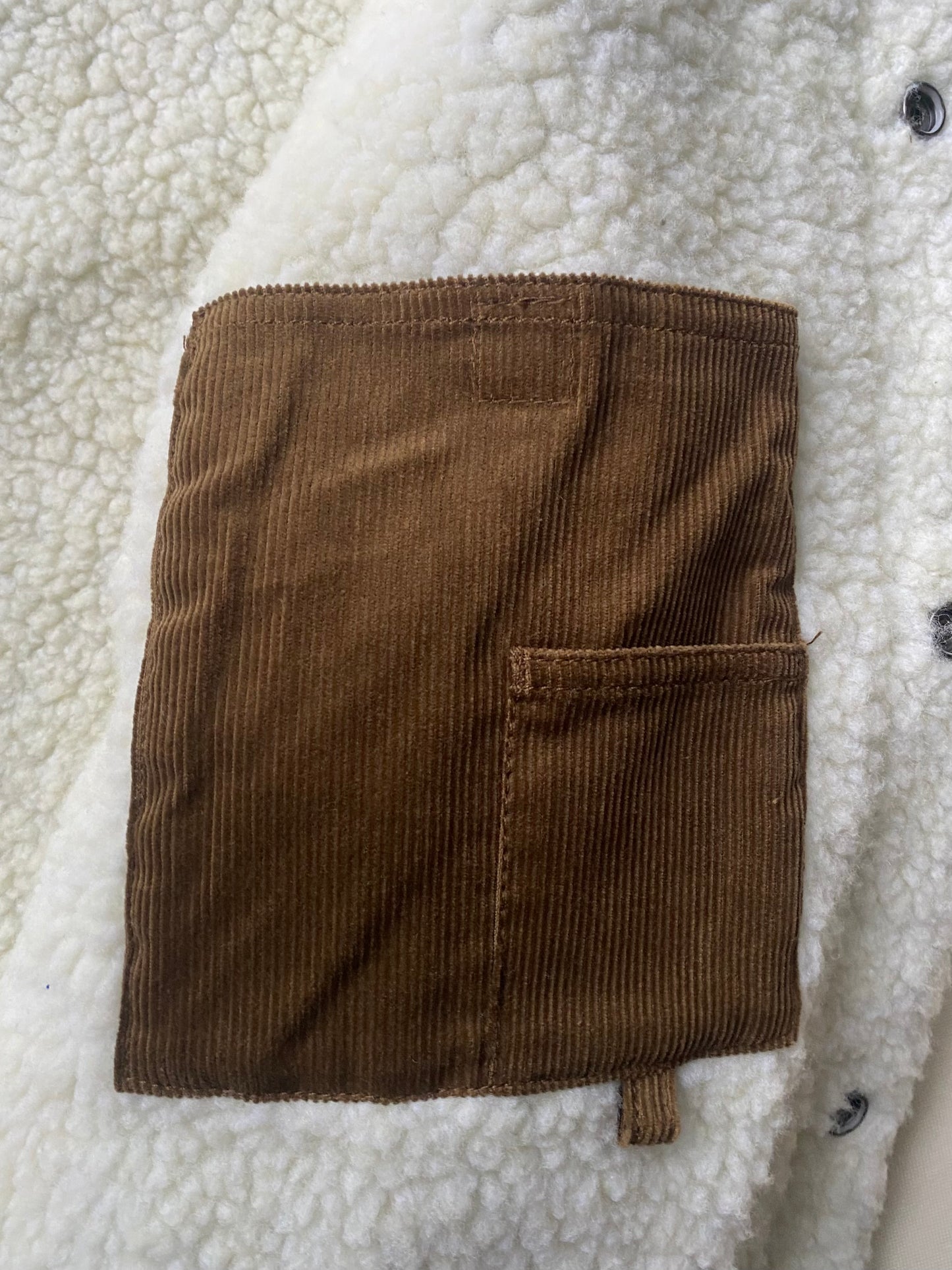 ✅ Veste velours côtelé polaire Volcom, marron, S