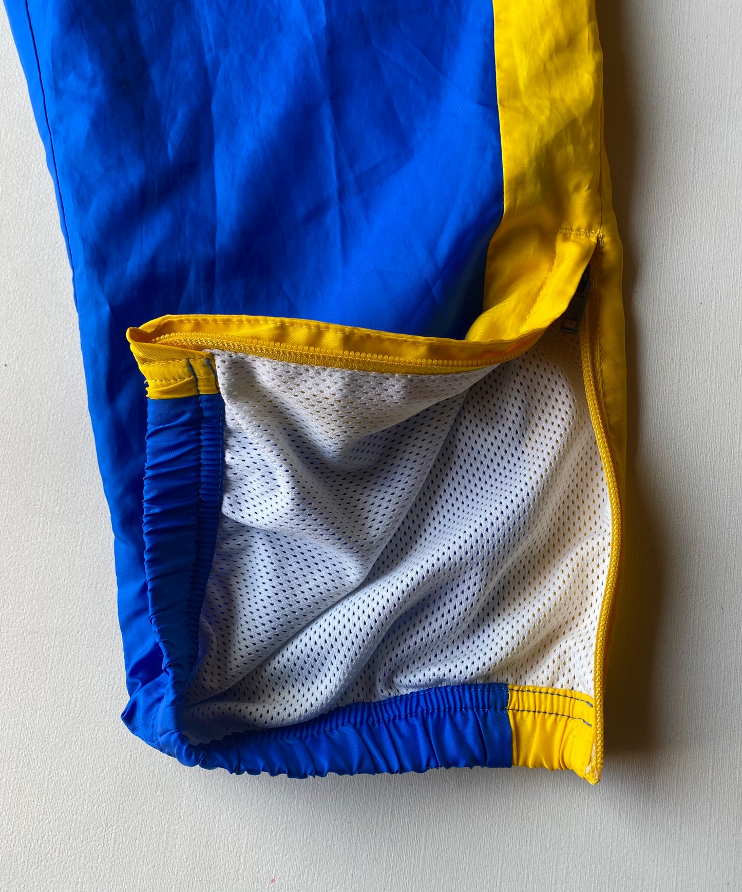 ✅ Pantalon jogging Nike, bleu / blanc / jaune, M (38)