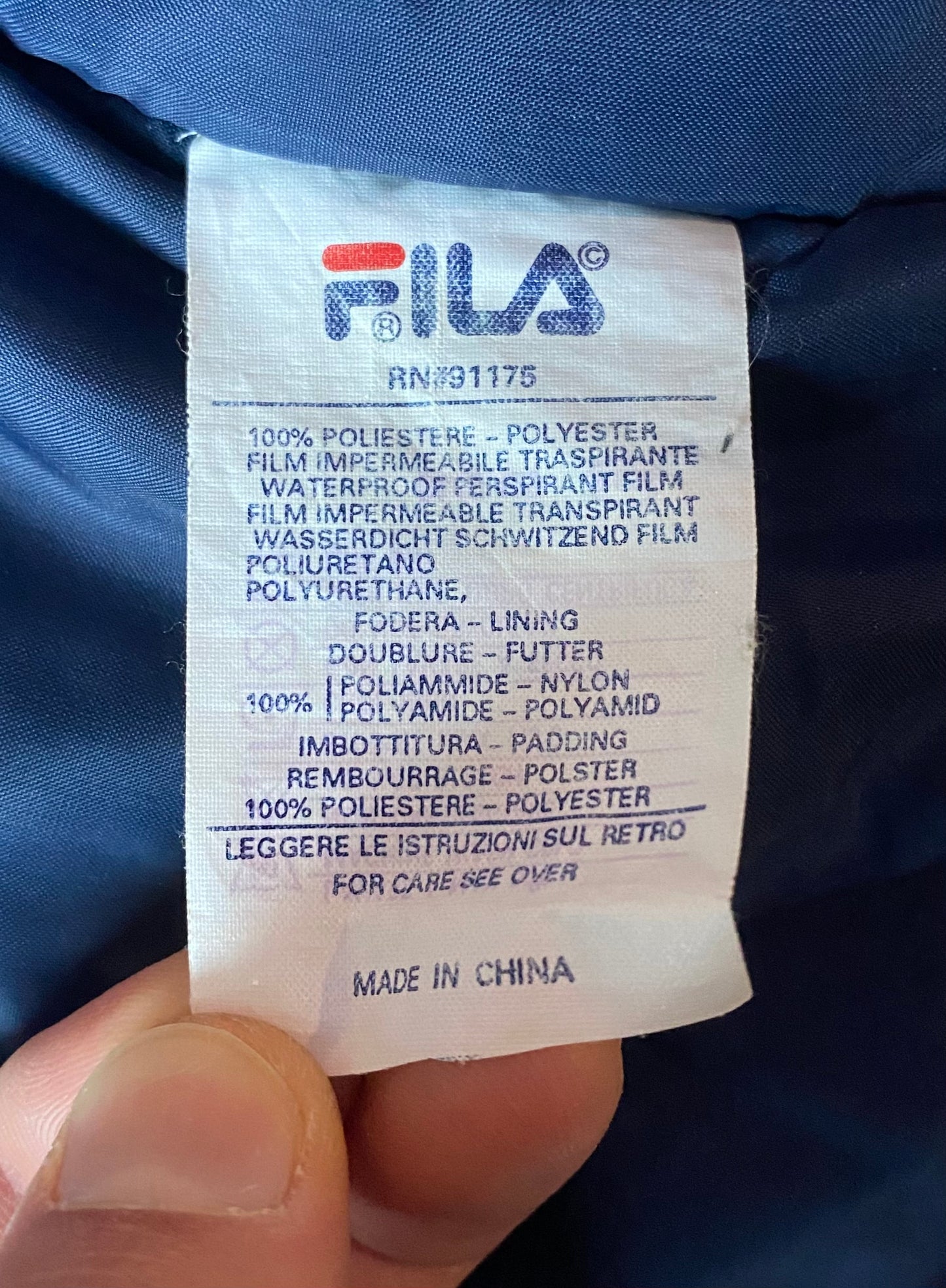 ✅ manteau vintage Fila, multicolore, L/XL