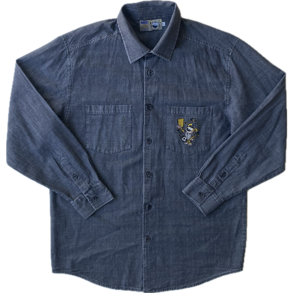 ✅ Chemise collector Marsupilami, gris foncé, L
