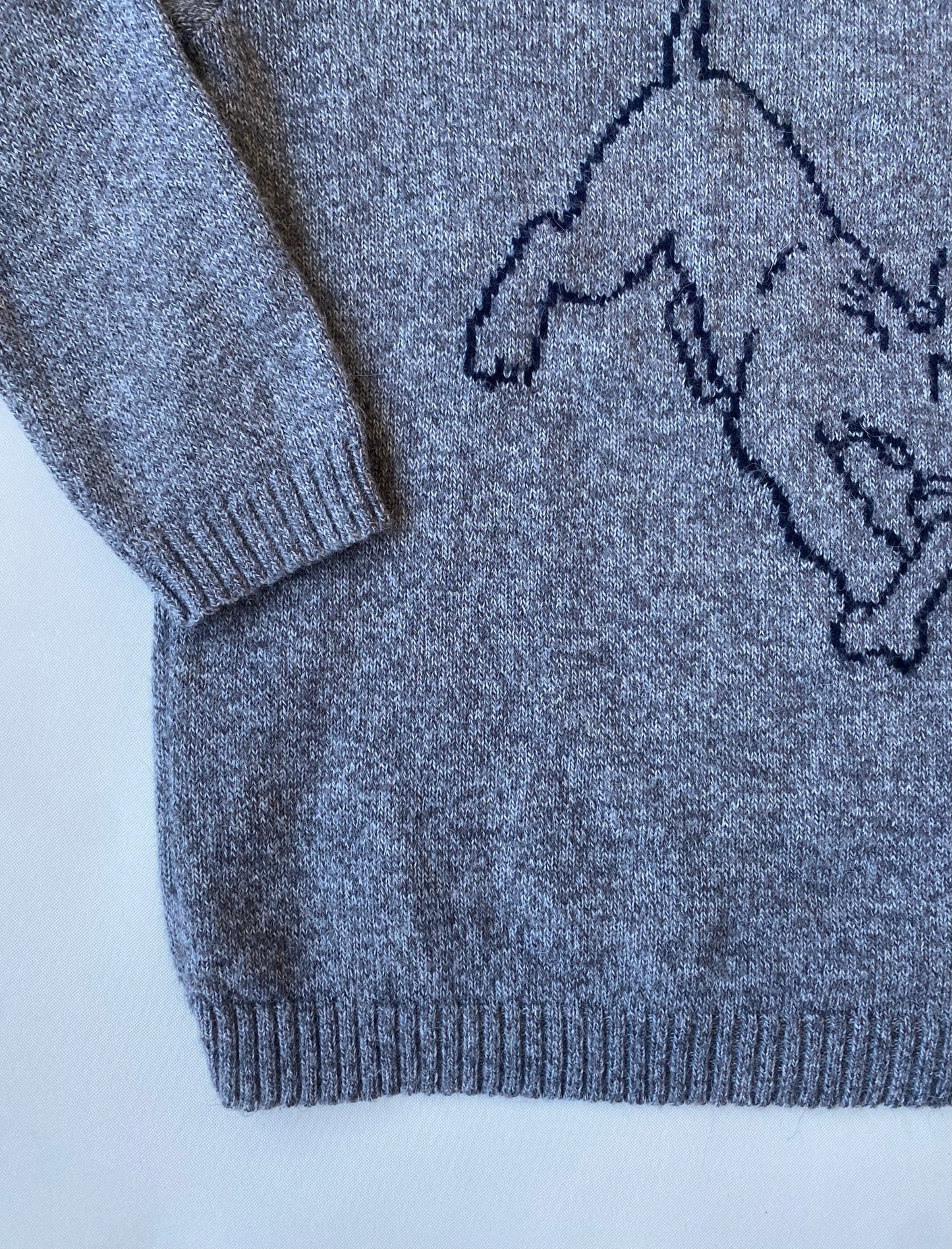 ✅ Pull collector Tintin (& Milou), gris, S