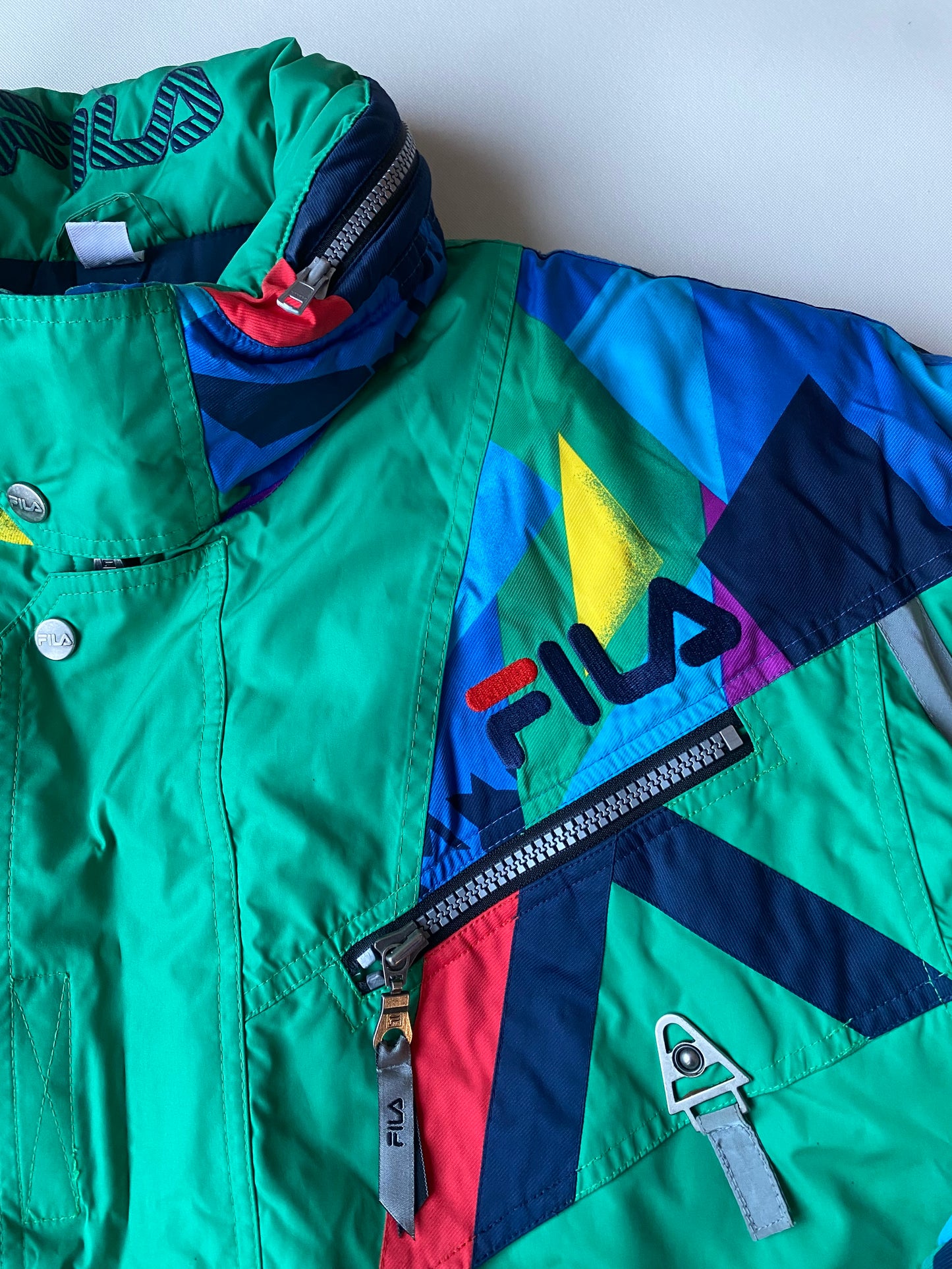 ✅ manteau vintage Fila, multicolore, L/XL
