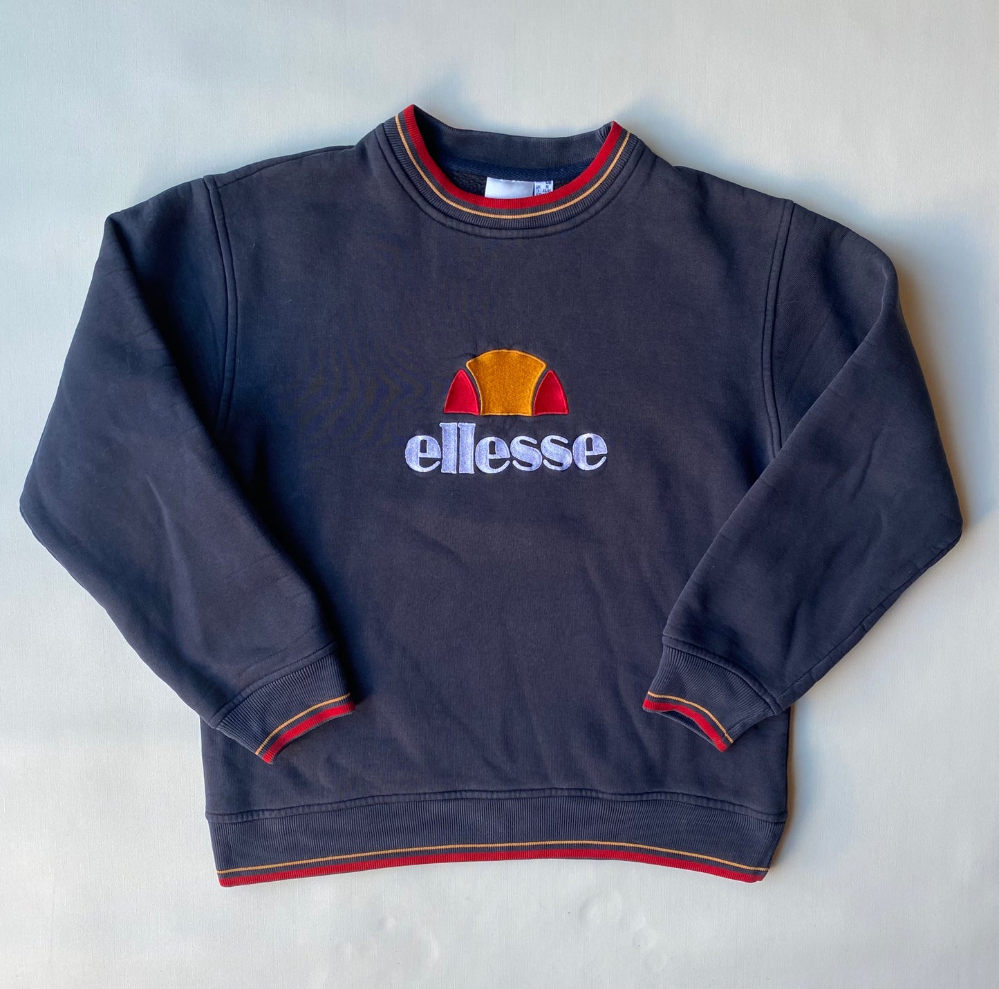 ✅ Pull vintage Ellesse, gris anthracite, M