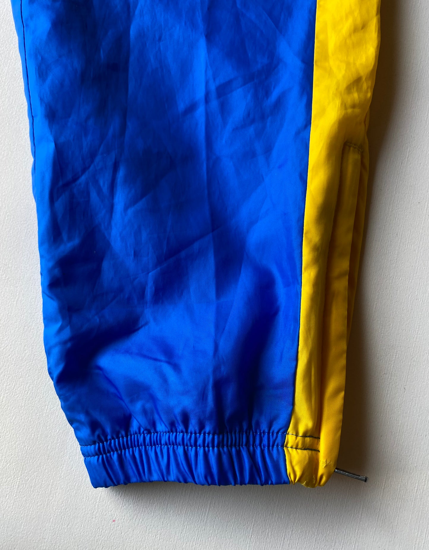 ✅ Pantalon jogging Nike, bleu / blanc / jaune, M (38)