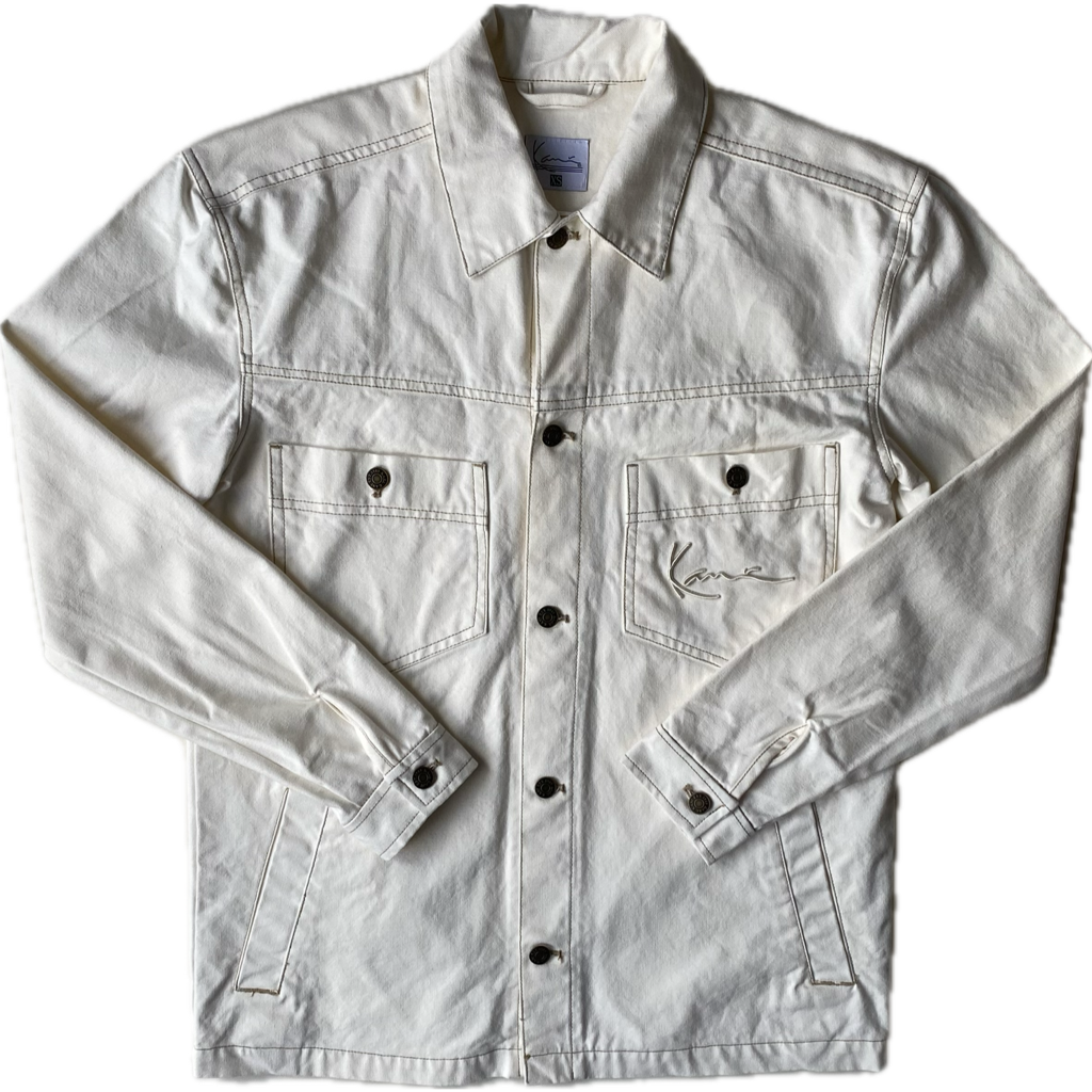 ✅ Veste jean Karl Kani, crème, M
