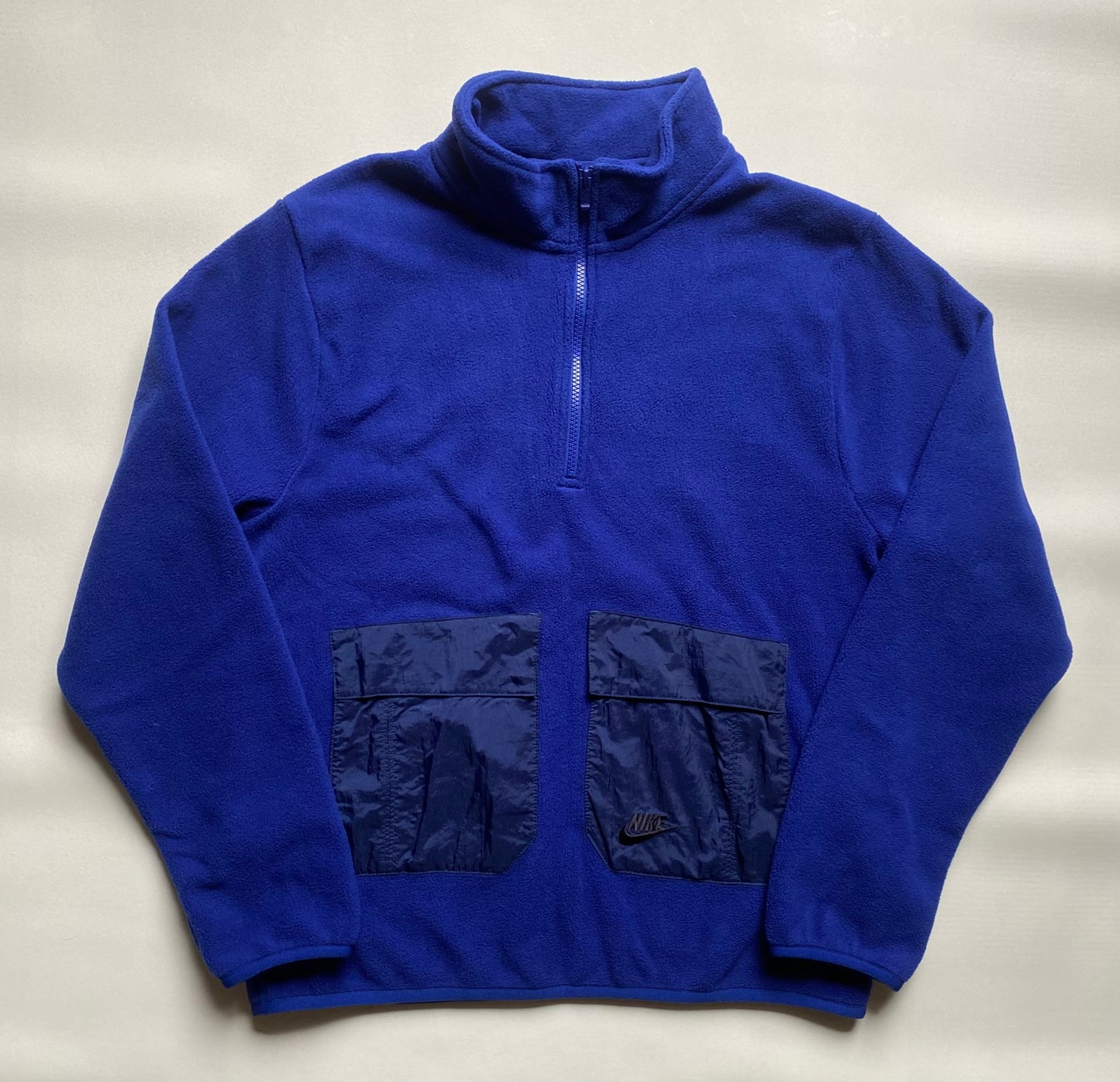 ✅ Polaire demi-zip Nike, bleu, M