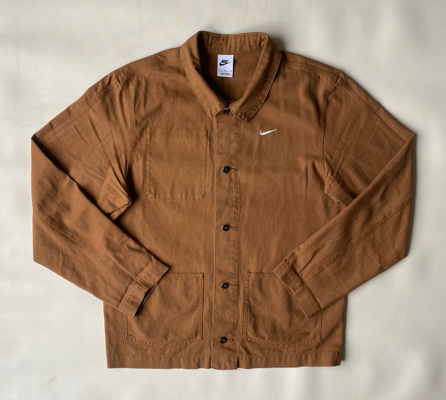 ✅ Veste Nike coton, marron, M