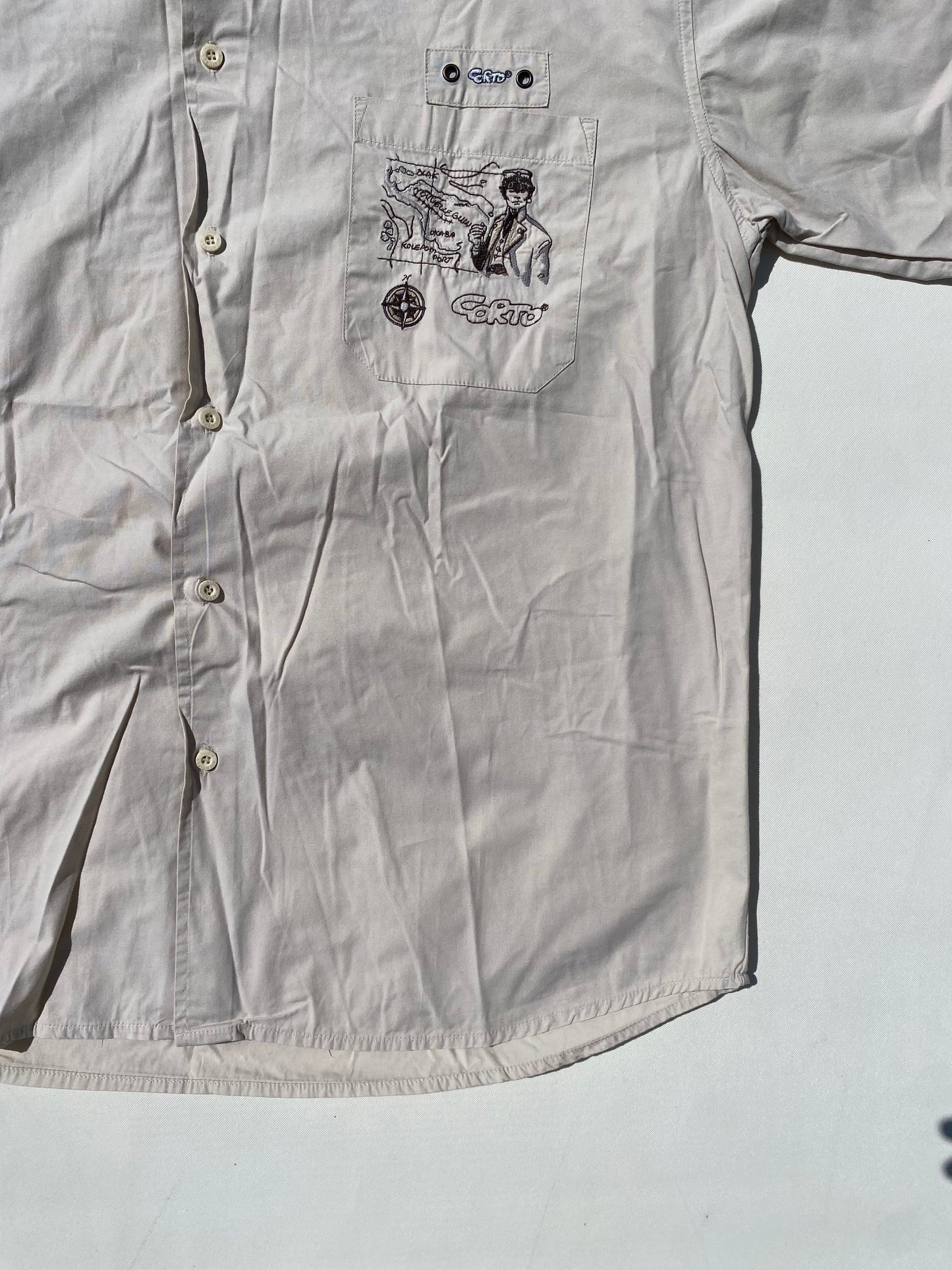 ✅ Chemisette collector Corto Maltese, beige, L