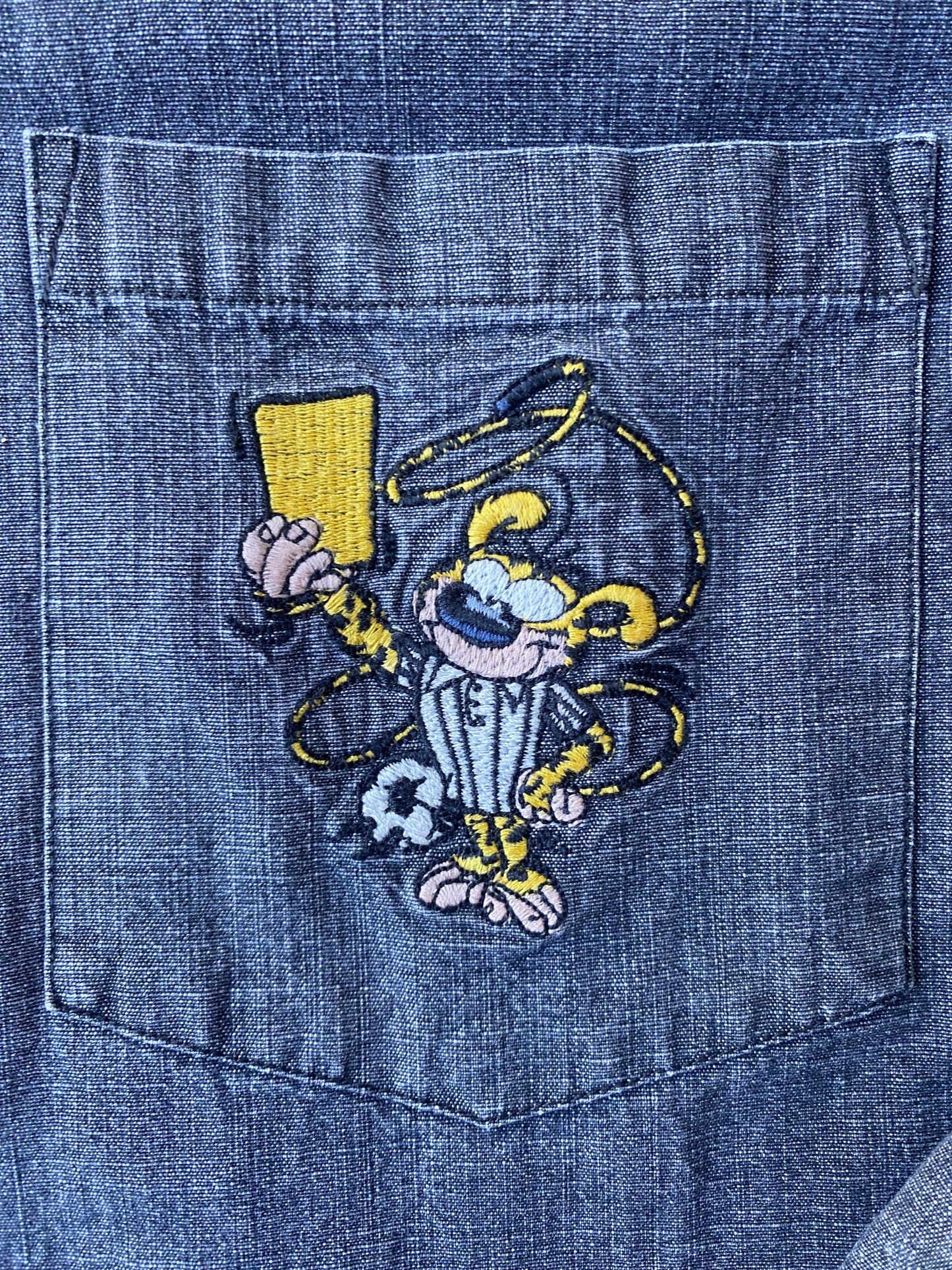 ✅ Chemise collector Marsupilami, gris foncé, L