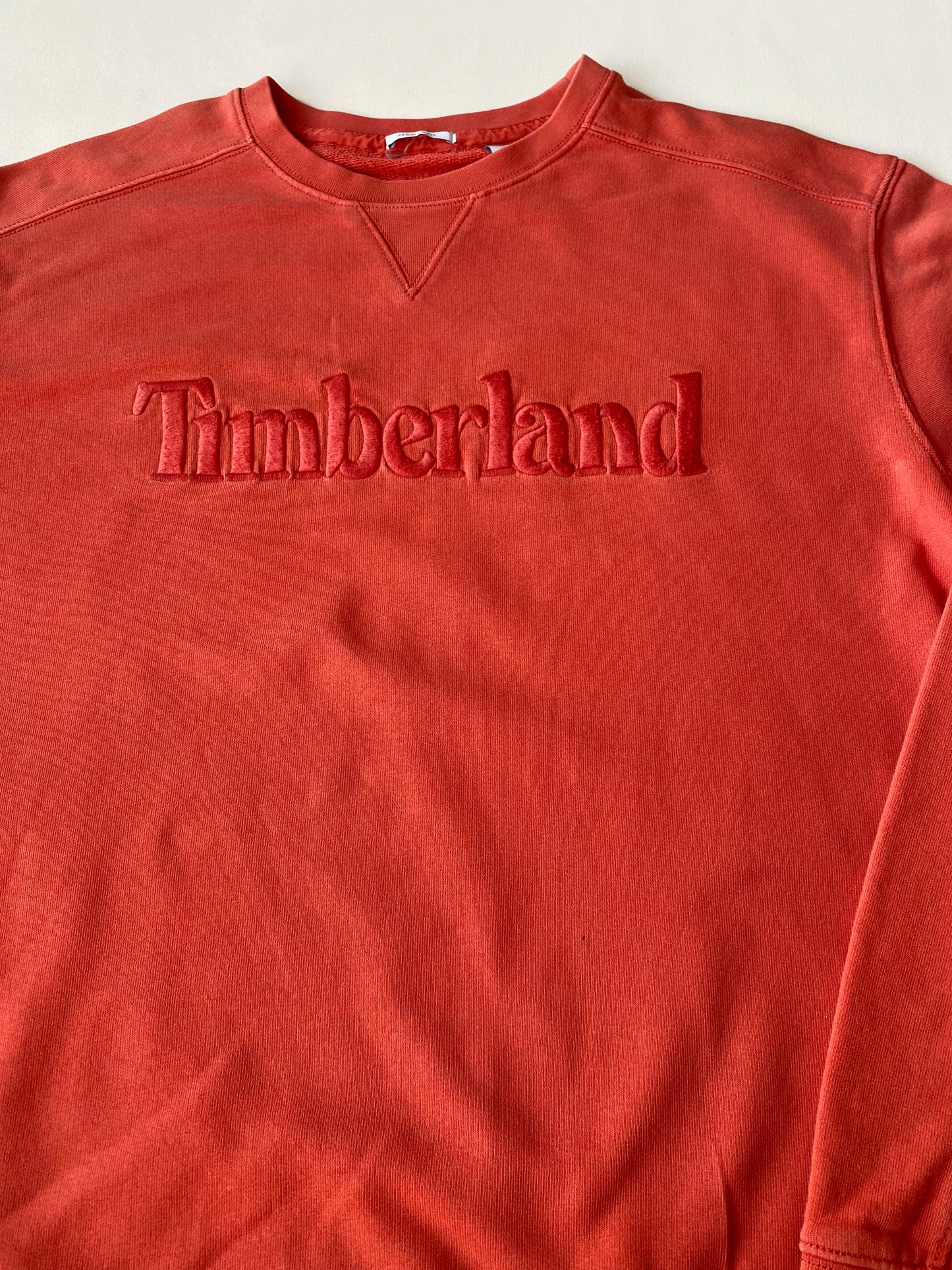 ✅ Pull Timberland brodé, orange, L