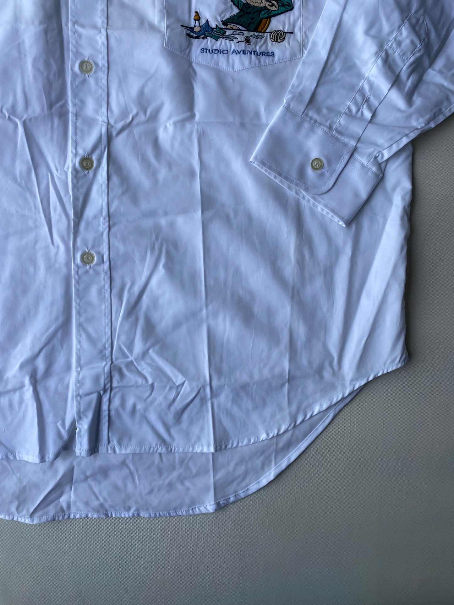 ✅ Chemise collector Gaston Lagaffe, blanc, XL