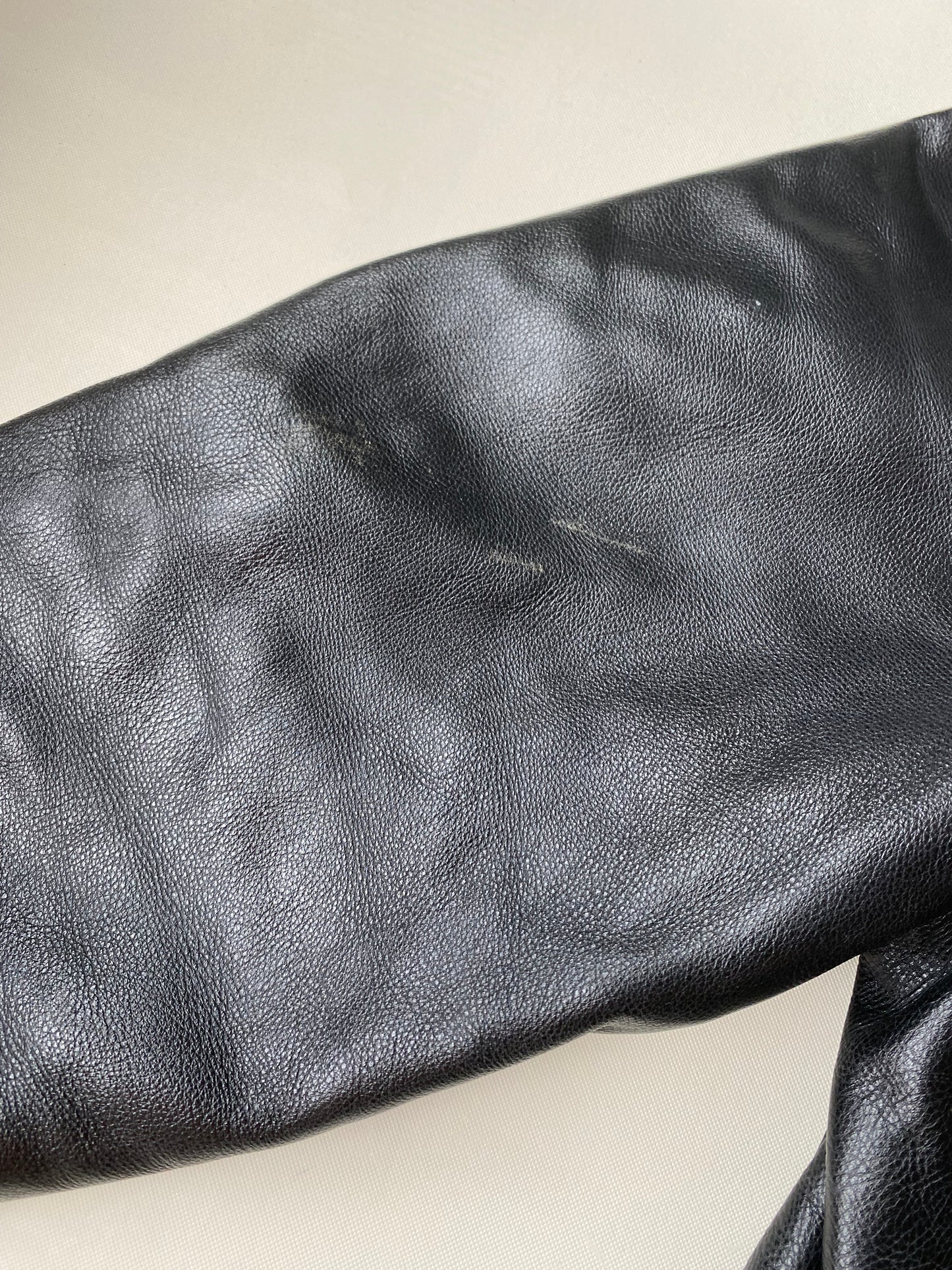 ✅ Veste cuir Schott made in USA, noir, L / XL