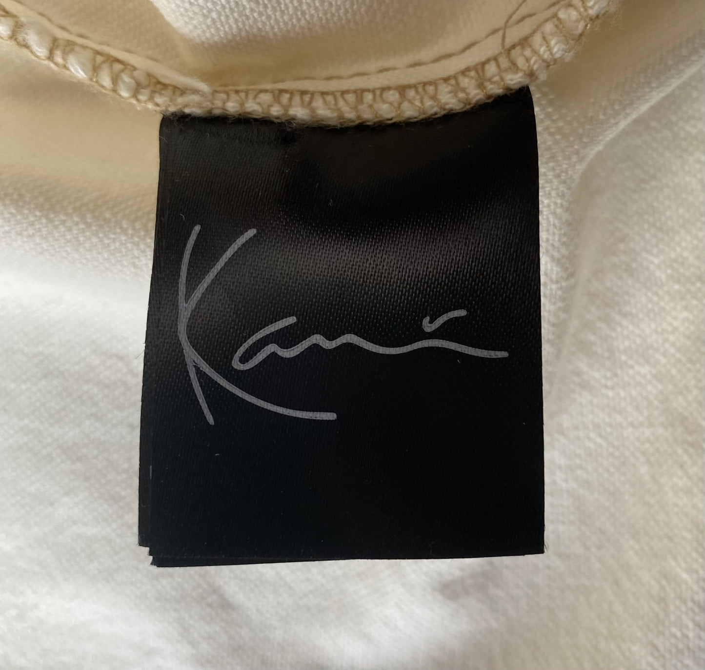 ✅ Veste jean Karl Kani, crème, M