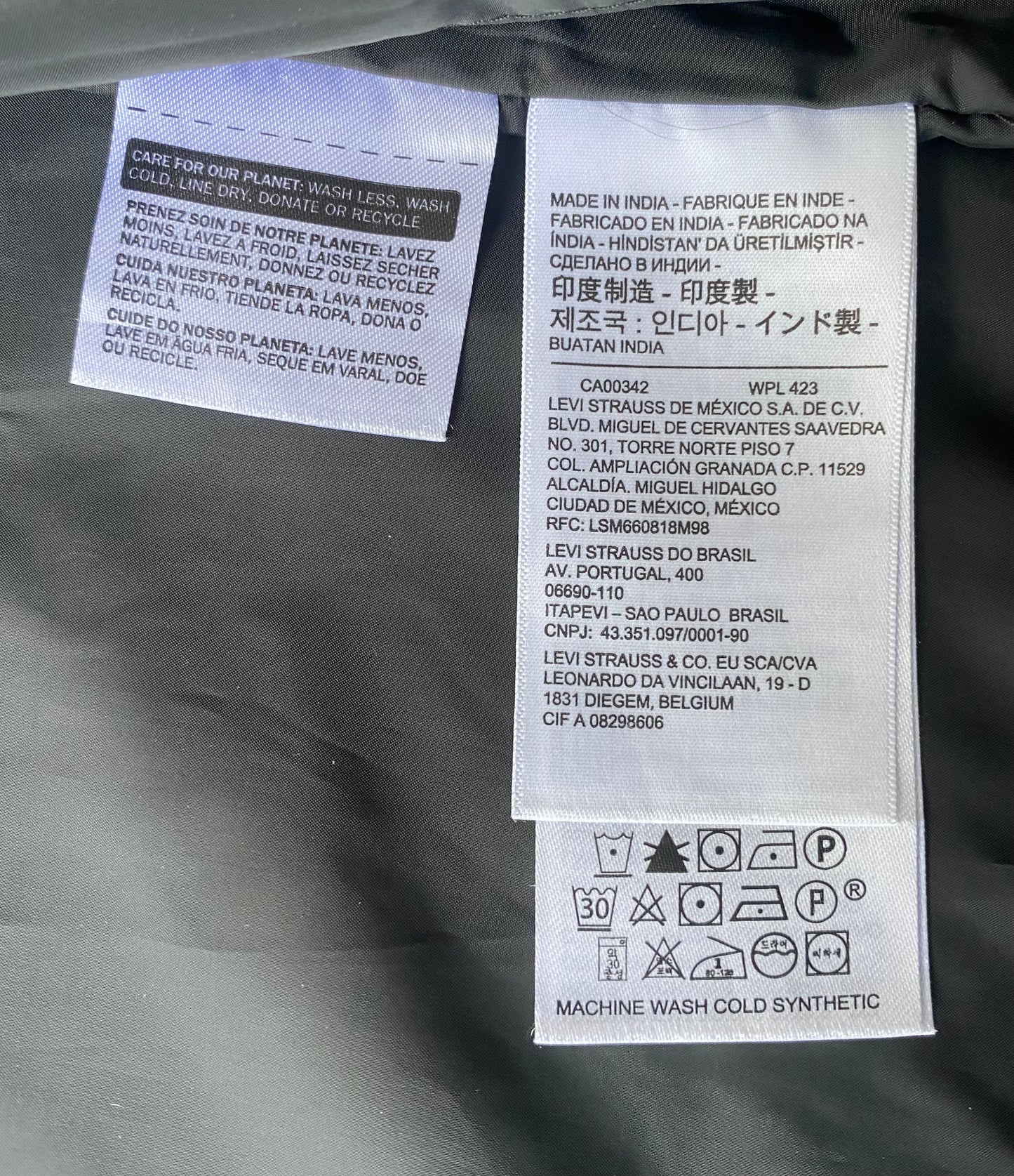✅ Veste Levi's, noir, M