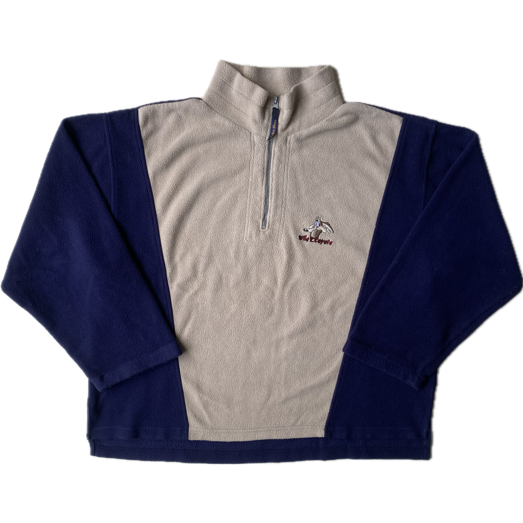 ✅ Polaire collector Lonney Tunes Coyote, beige et bleu marine, XL