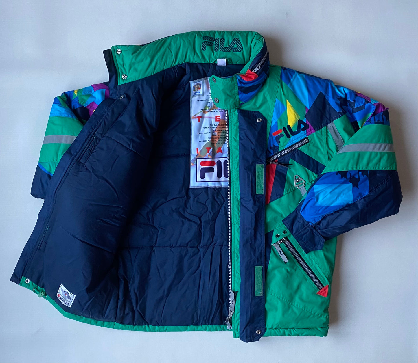 ✅ manteau vintage Fila, multicolore, L/XL