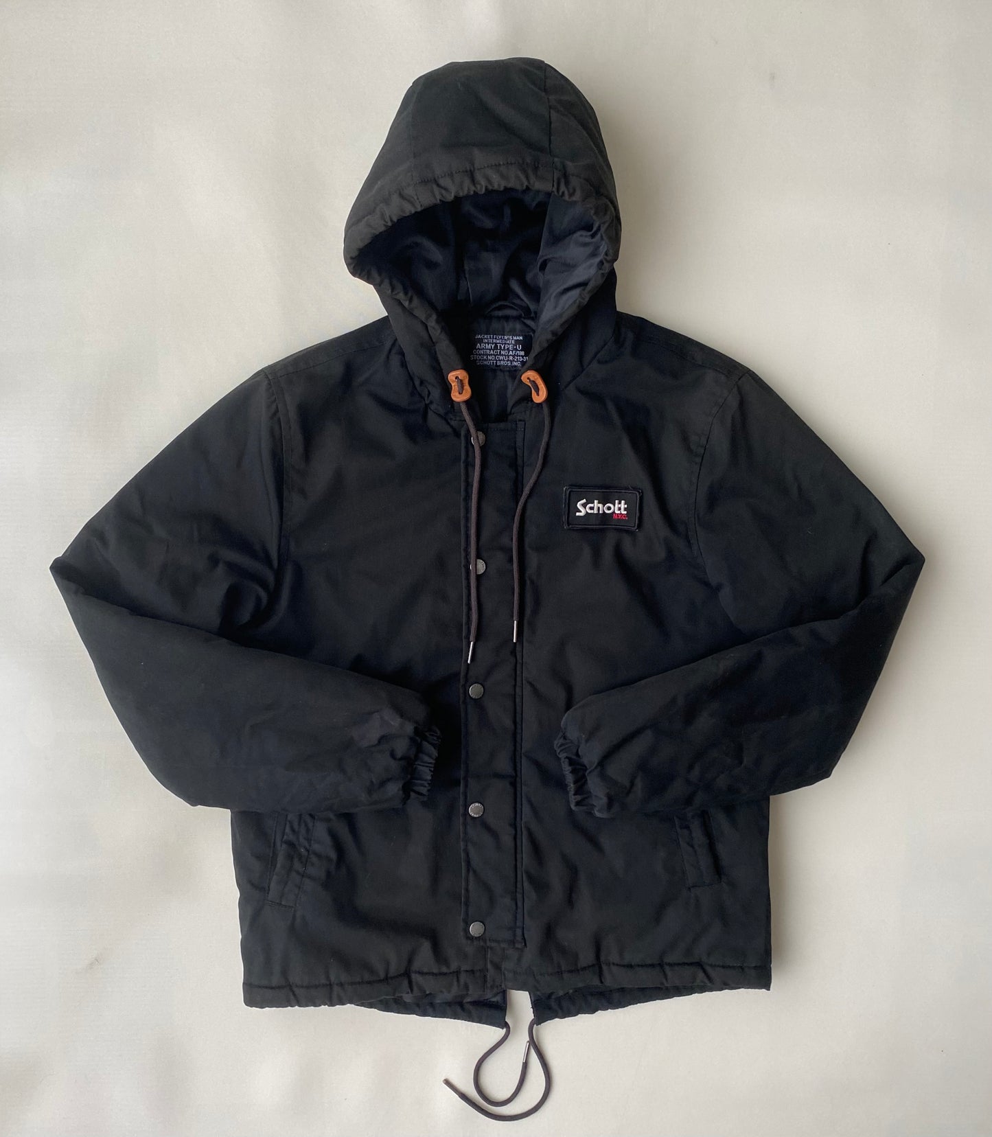 ✅ Manteau Schott, noir, M