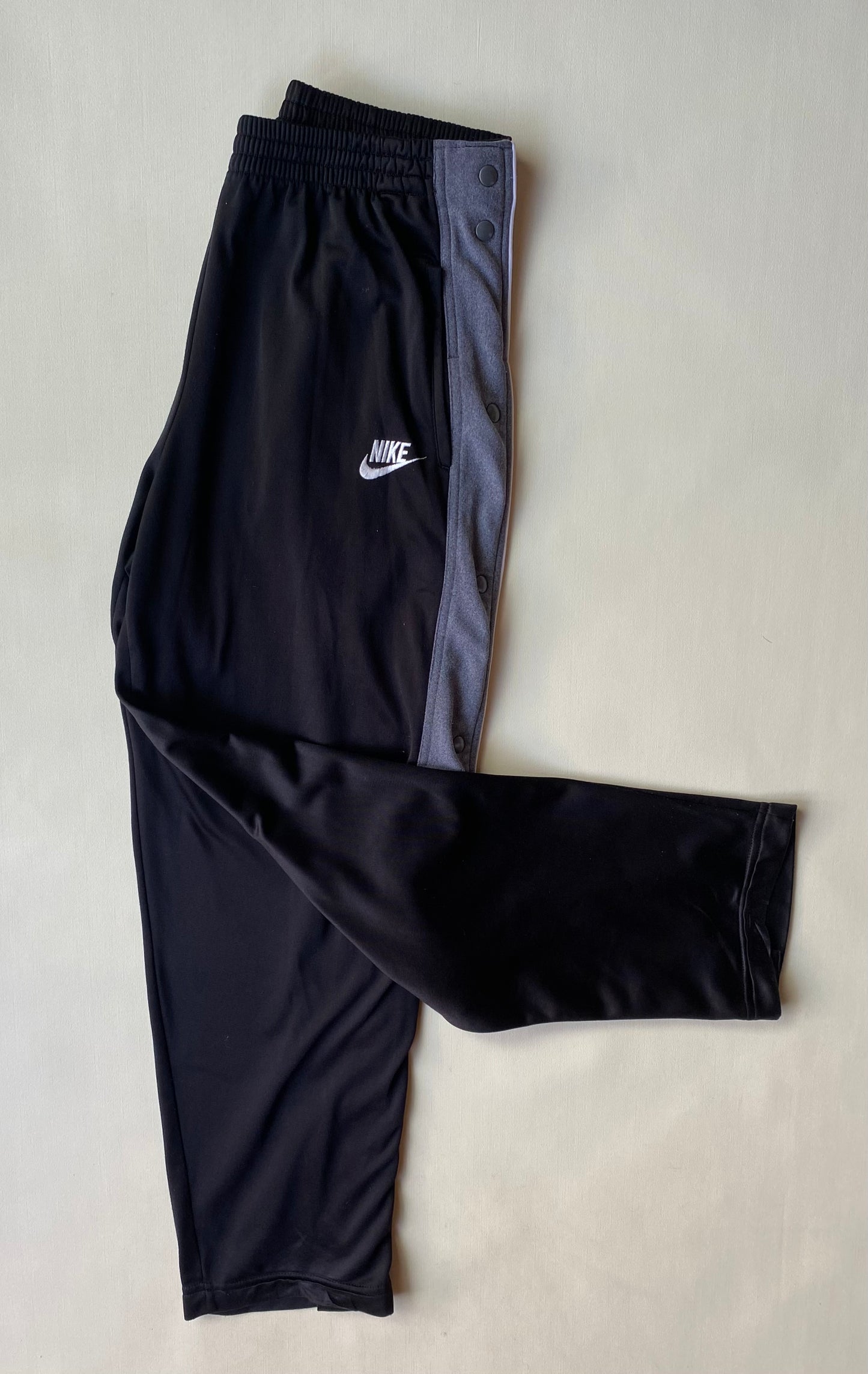✅ Pantalon Nike vintage boutons pression, noir, M légèrement cintré (38)