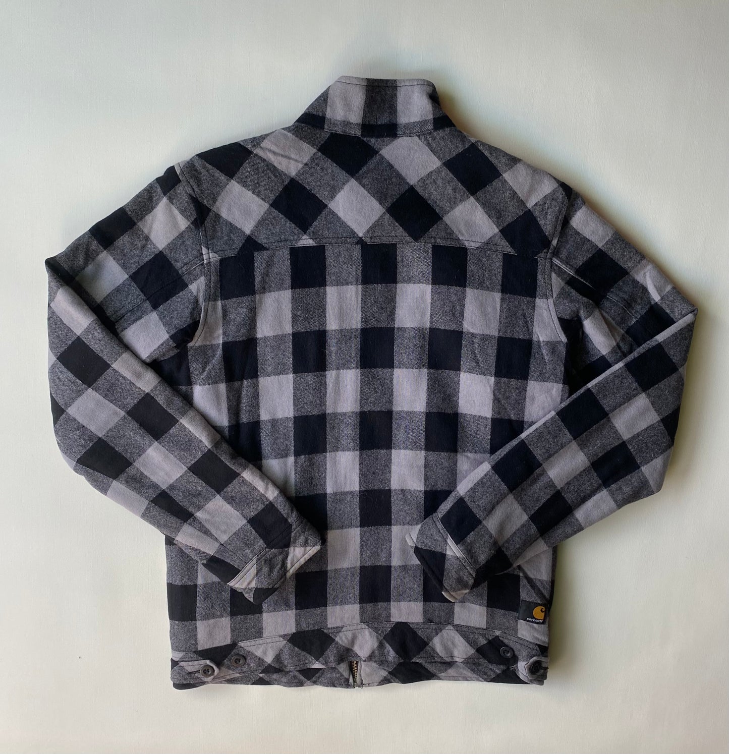 ✅ Veste "boom jacket" Carhartt, laine, noir et gris, S