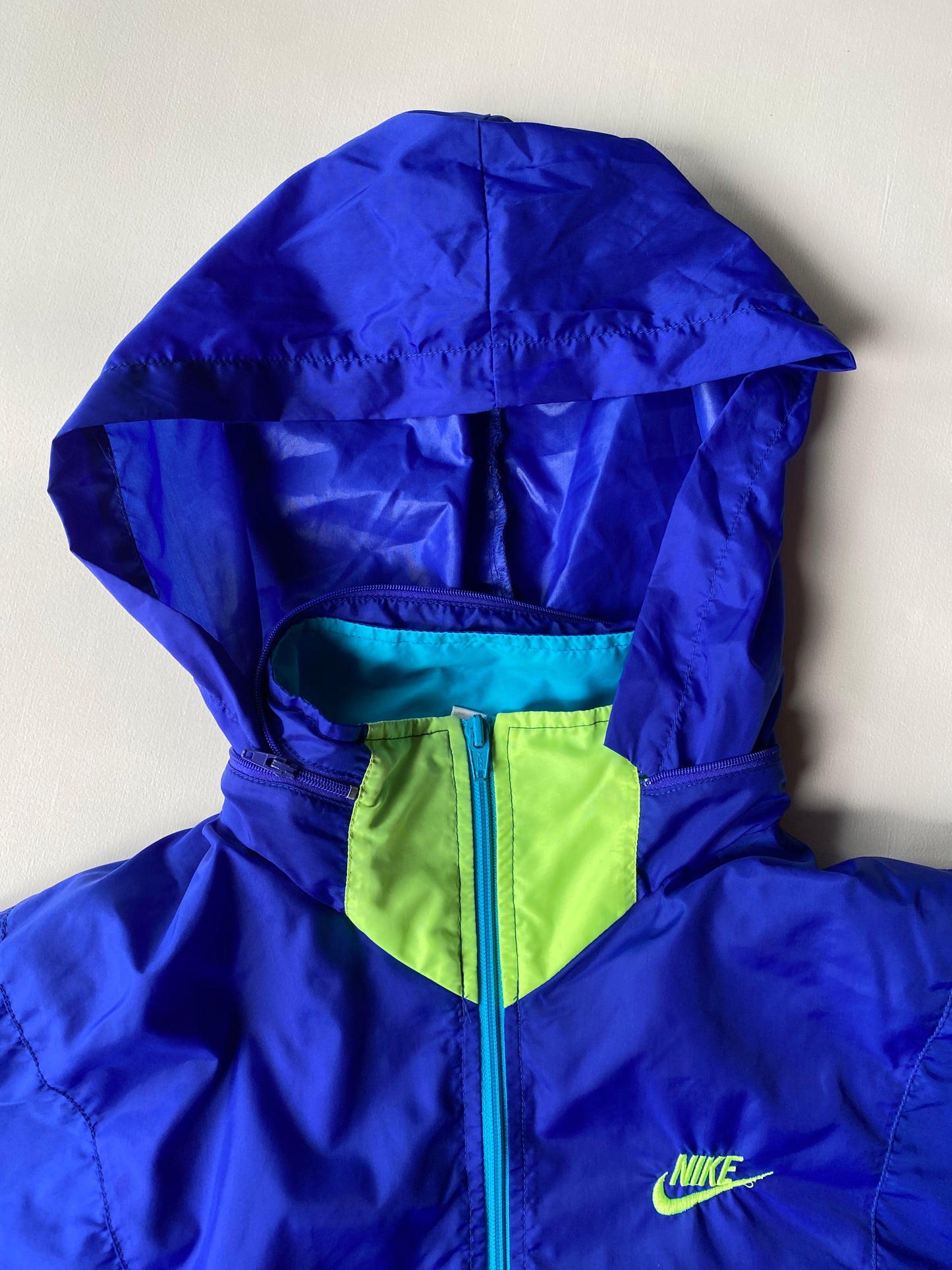 ✅ Veste coupe-vent / pluie Nike, bleu, M oversize