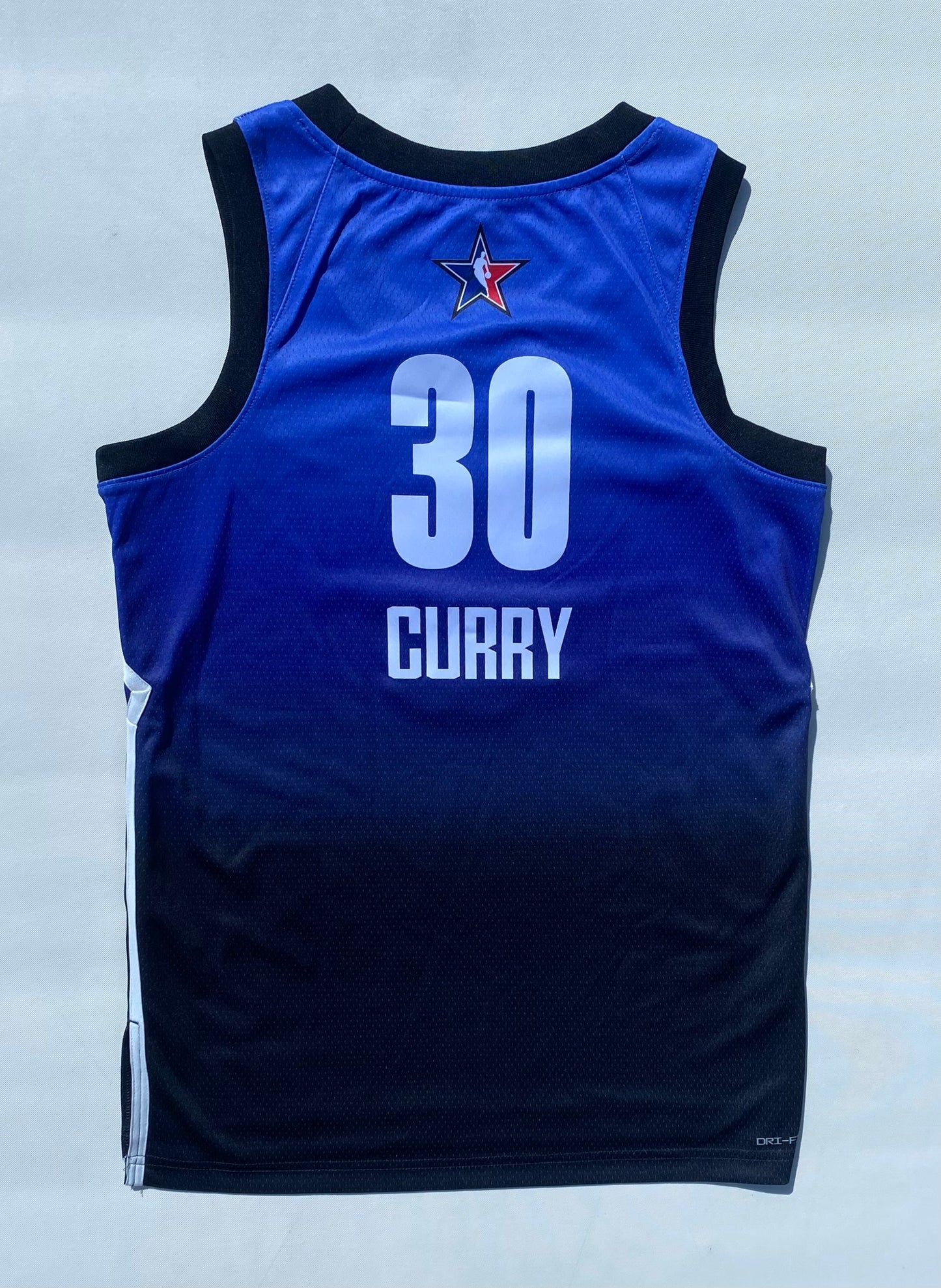 ✅ Maillot NBA All-Star Stephen Curry, bleu et blanc, S
