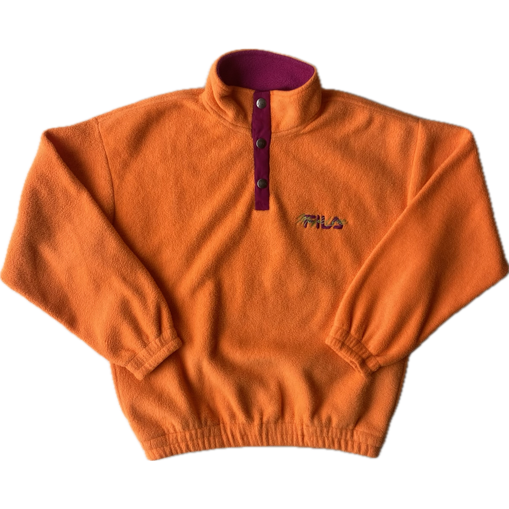 ✅ Polaire vintage Fila, orange, S