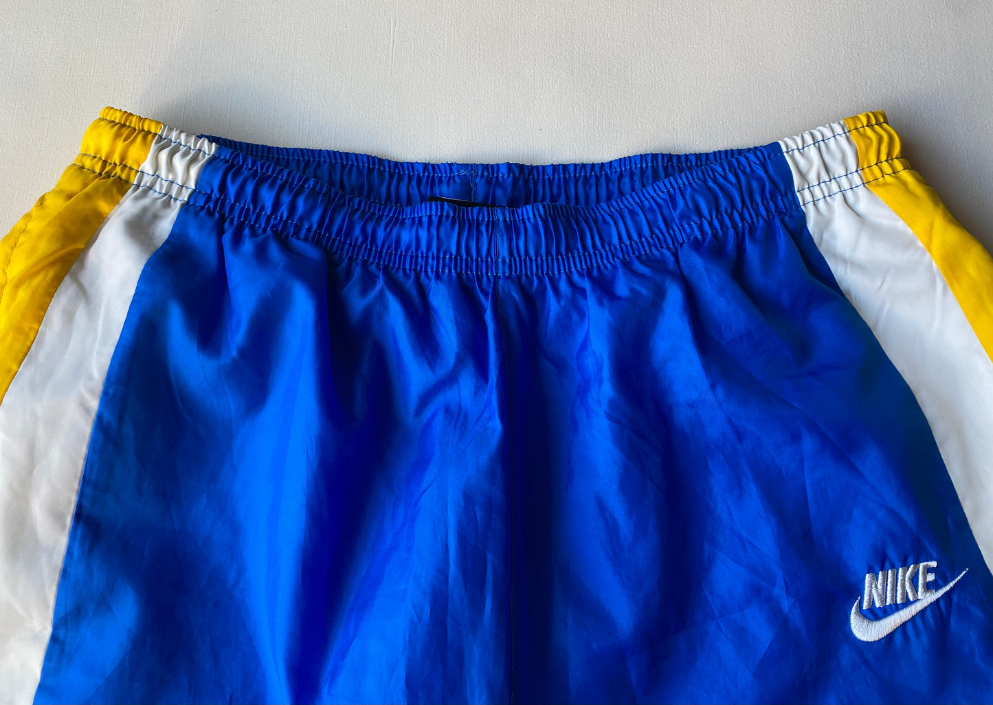 ✅ Pantalon jogging Nike, bleu / blanc / jaune, M (38)