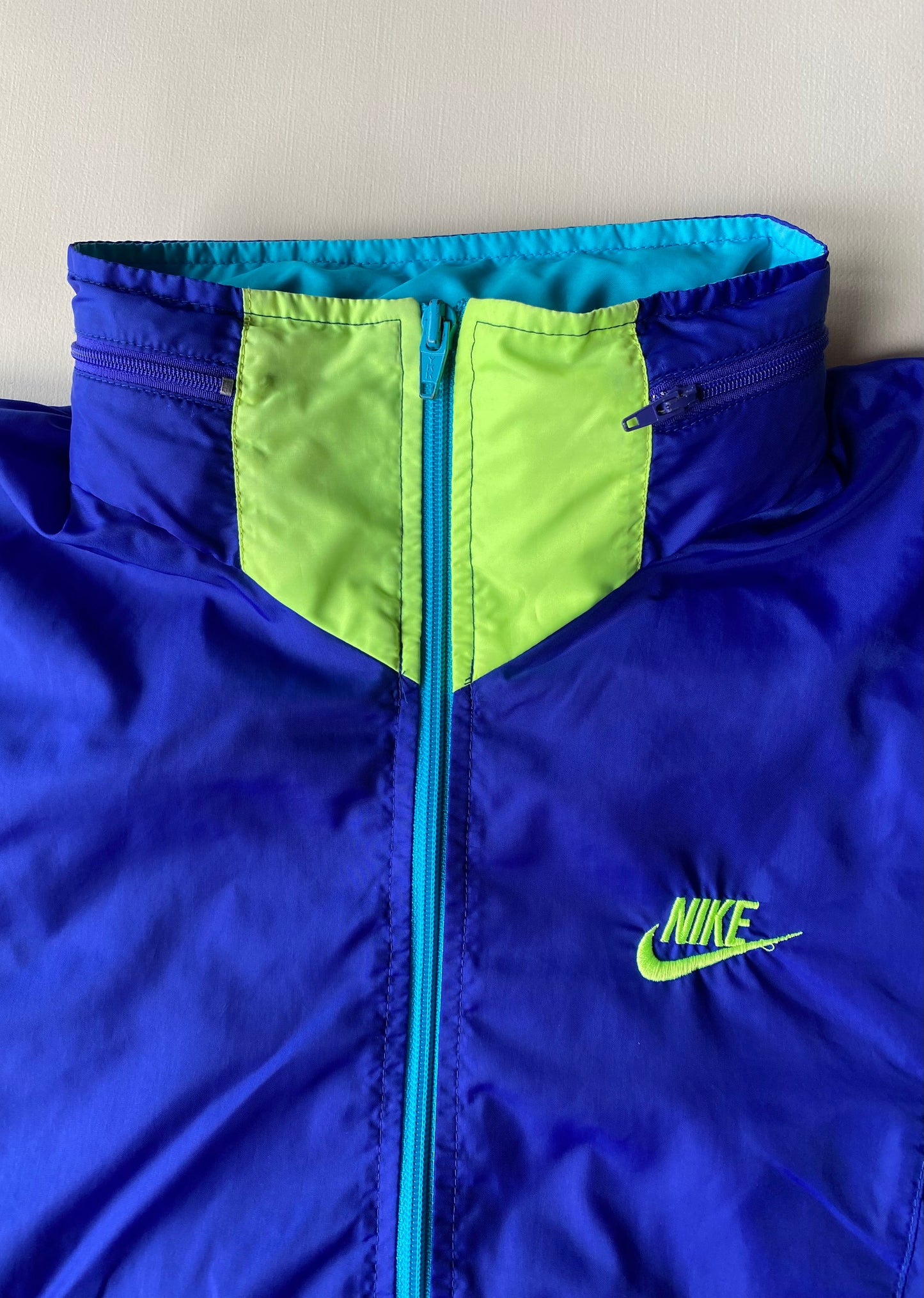 ✅ Veste coupe-vent / pluie Nike, bleu, M oversize