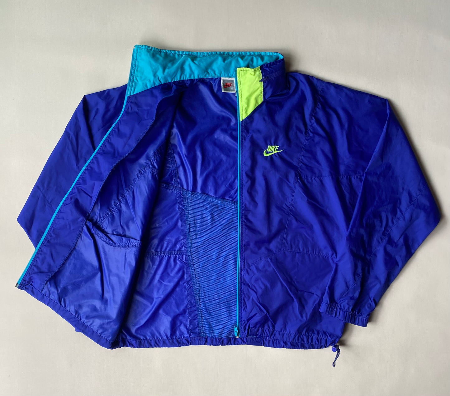 ✅ Veste coupe-vent / pluie Nike, bleu, M oversize