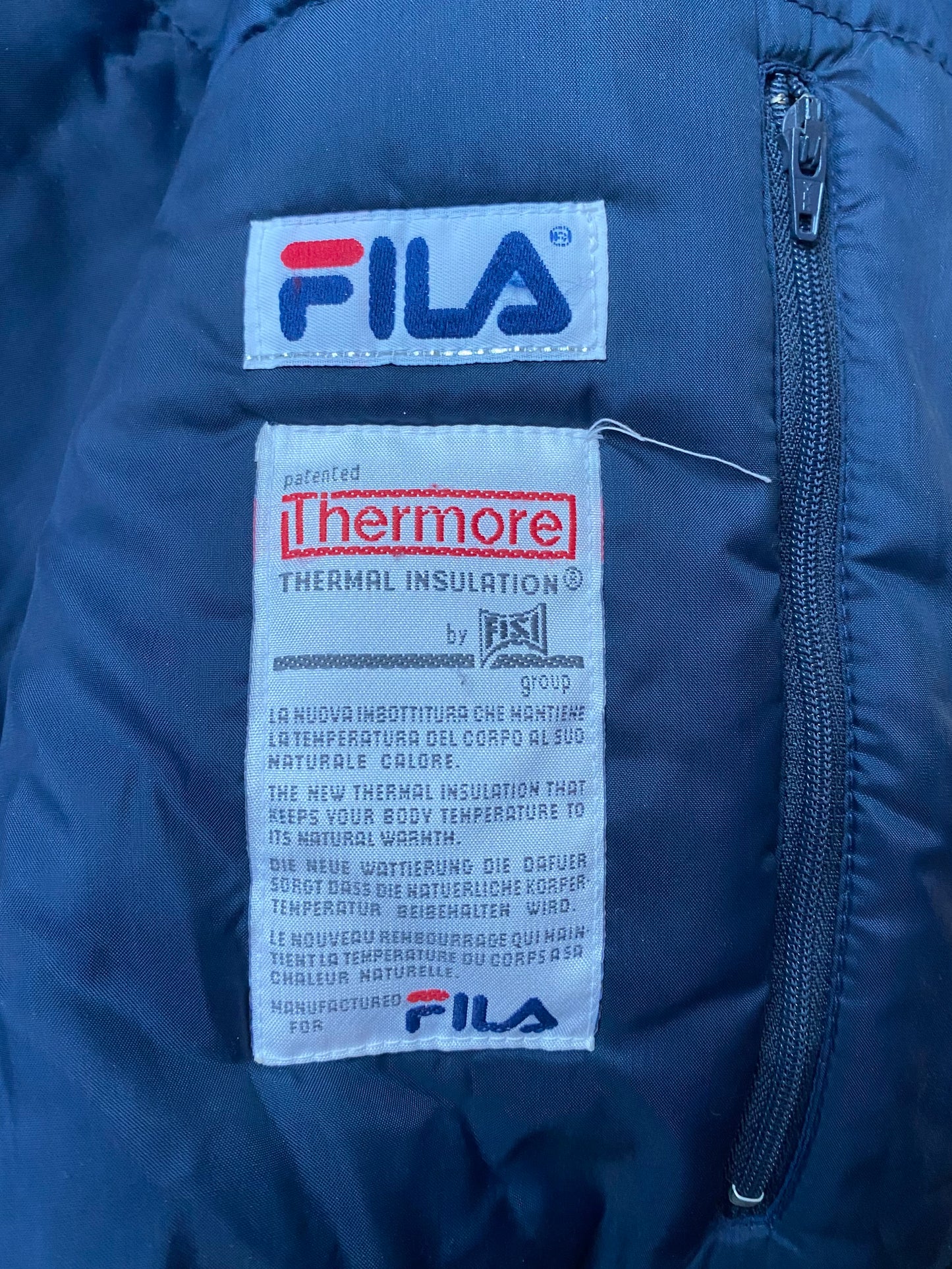 ✅ manteau vintage Fila, multicolore, L/XL