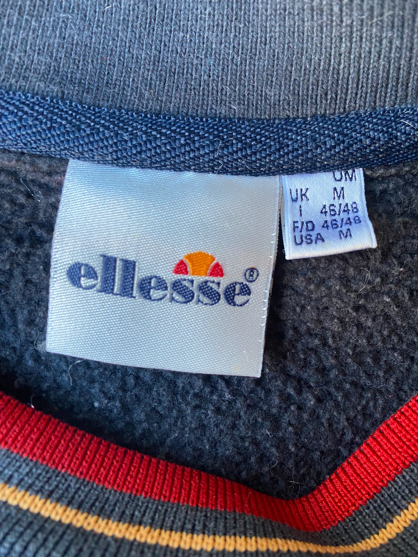 ✅ Pull vintage Ellesse, gris anthracite, M