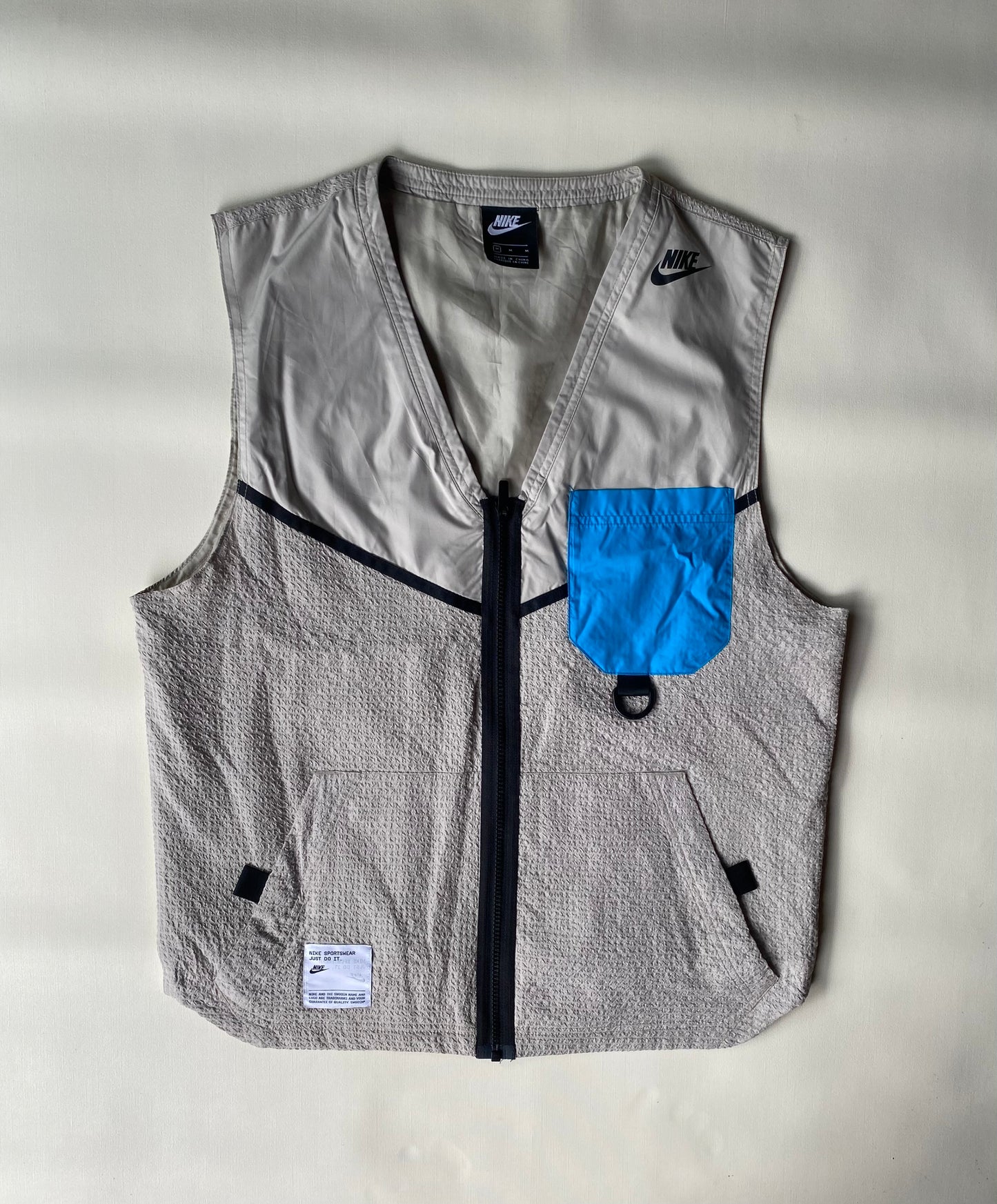 ✅ Gilet sans manches Nike, gris clair, M