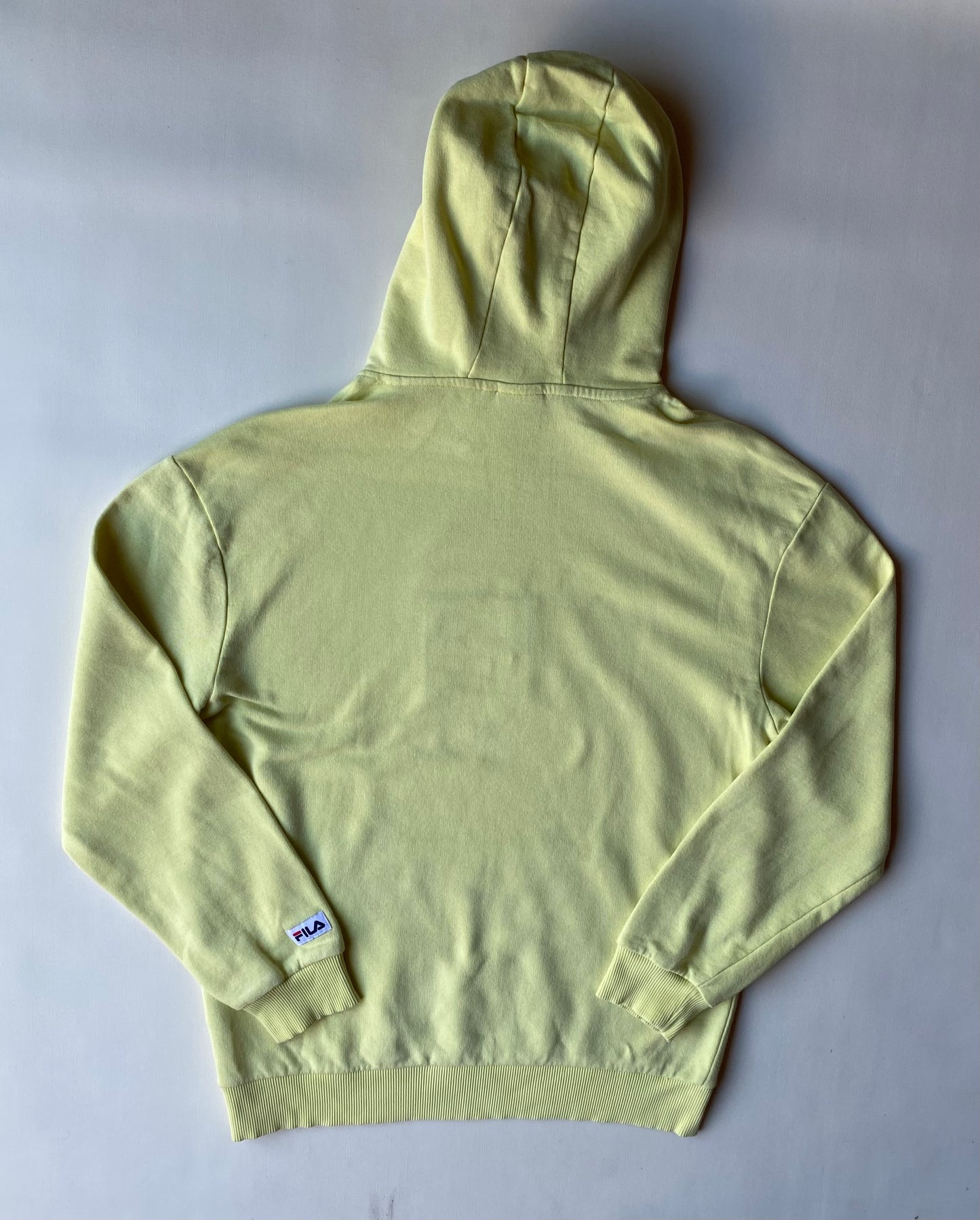 ✅ Pull à capuche Fila, jaune clair, M légèrement oversize