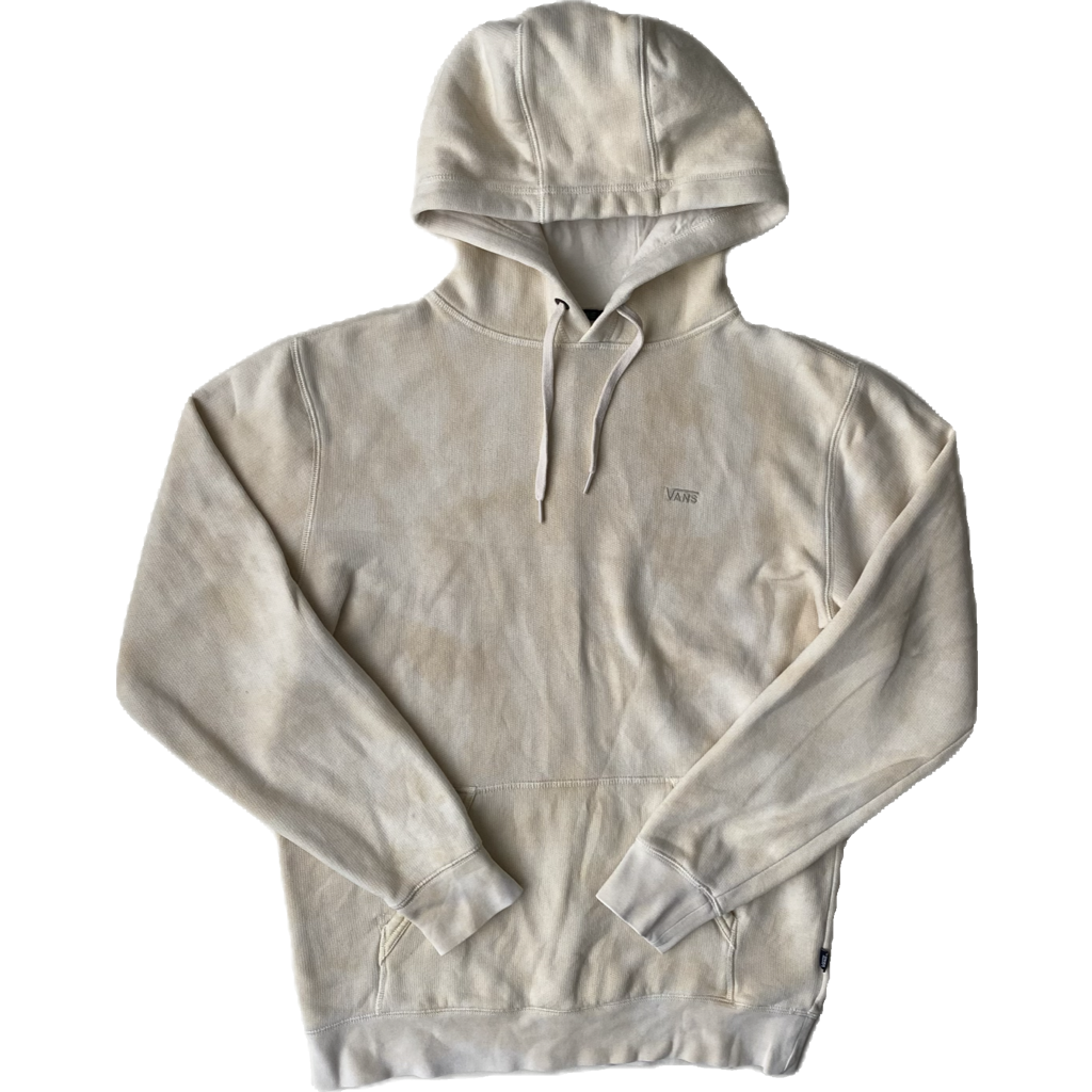 ✅ Pull à capuche vans, tie & die beige et crème, M