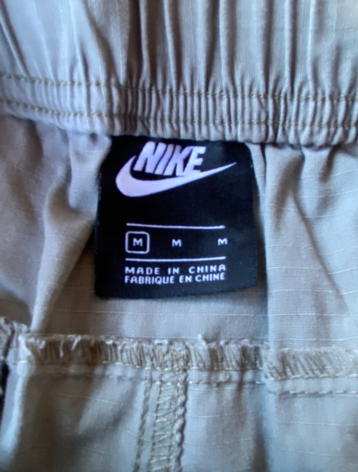 ✅ Pantalon en toile Nike, gris / beige, M (38-40)