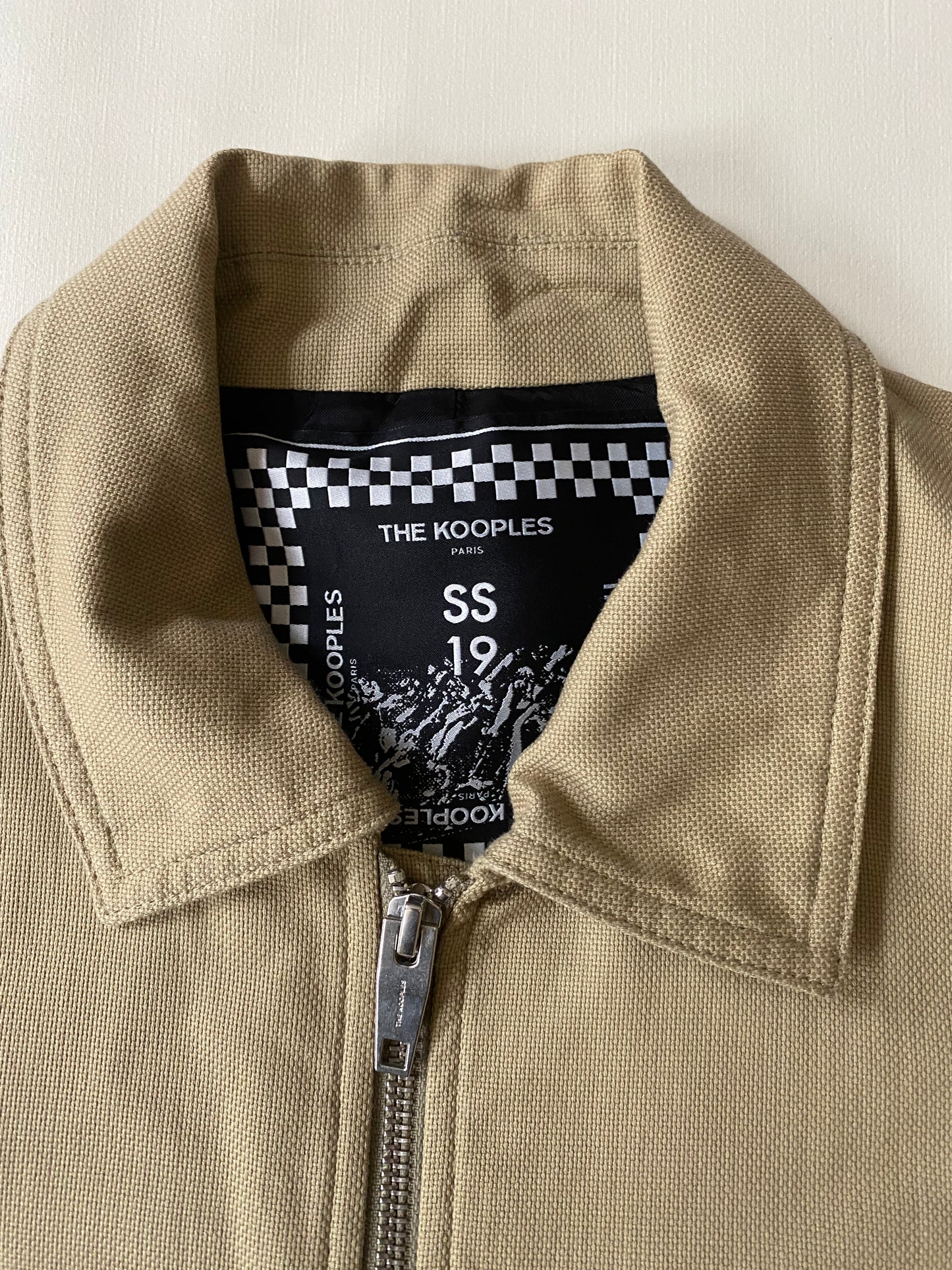 Blouson The Kooples, beige, S légèrement oversize