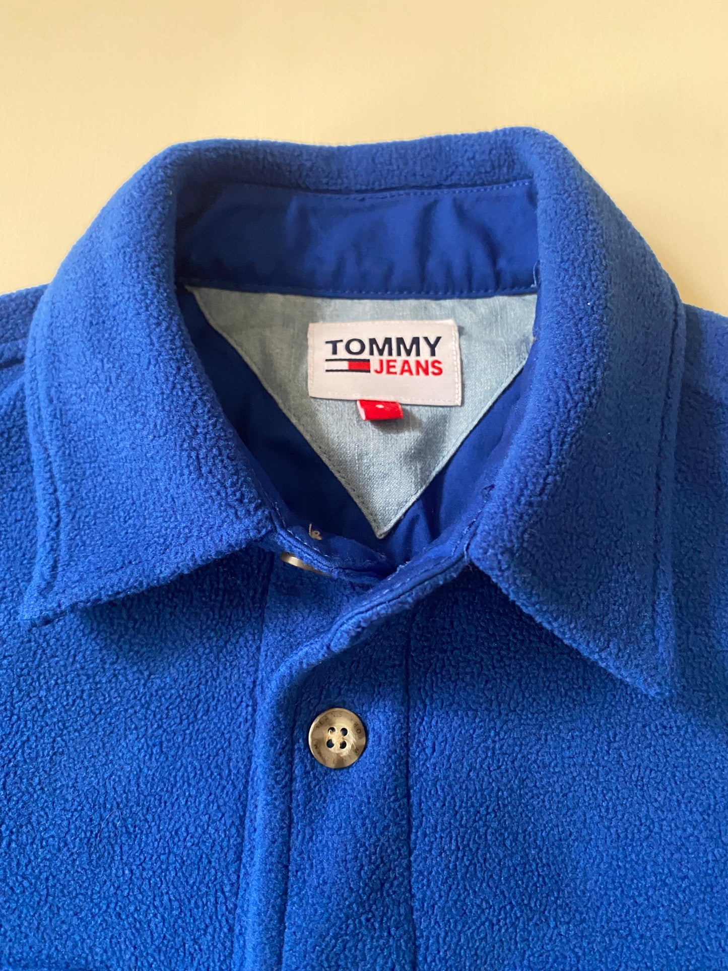 Veste chemise polaire Tommy Hilfiger, bleu, S / M