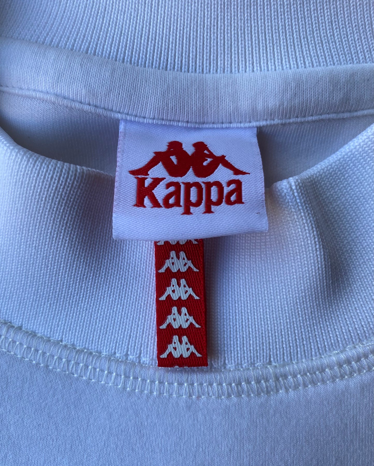 Pull Kappa brodé, blanc, M