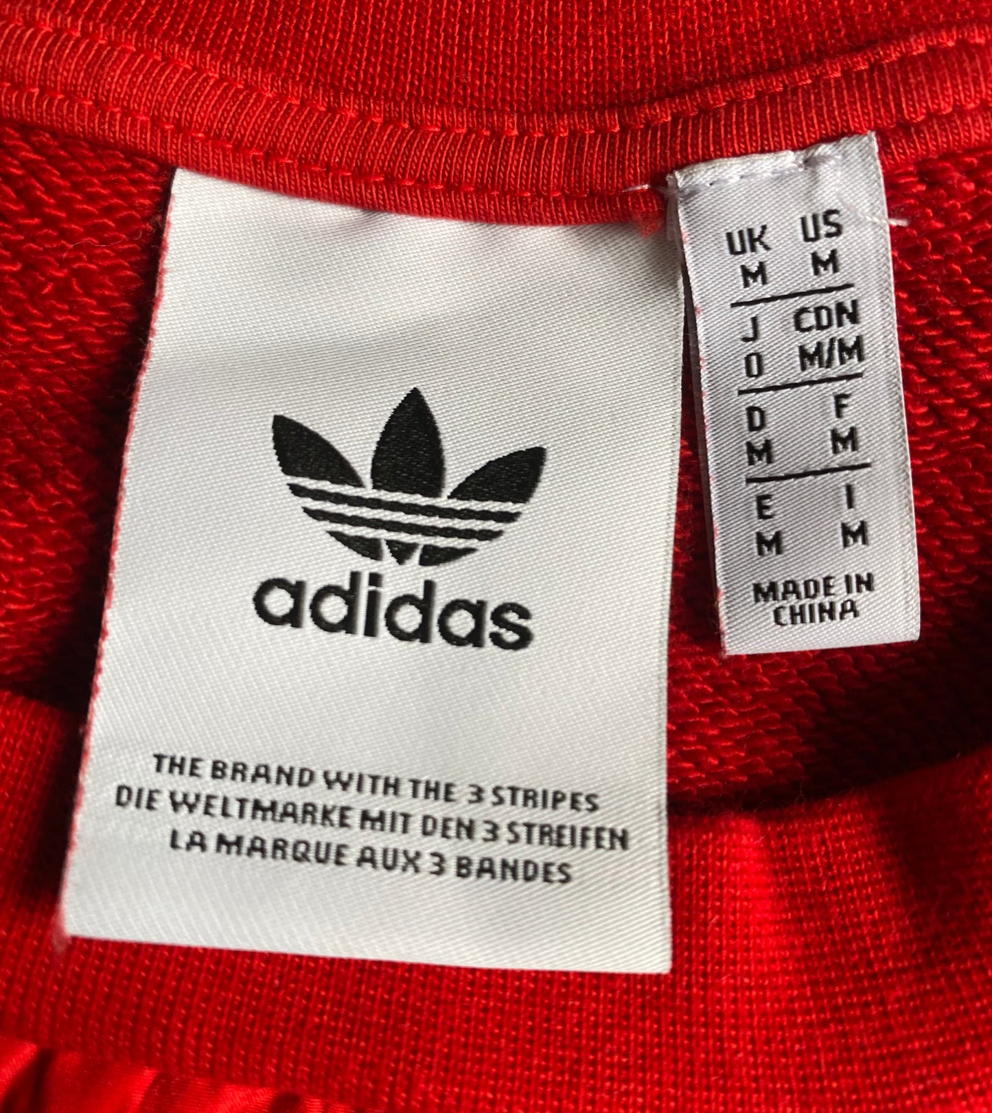 Pull Adidas, Rouge, L