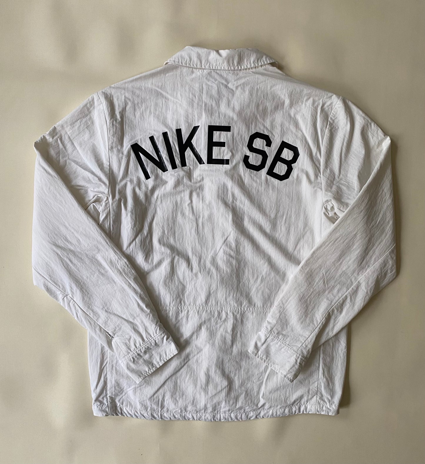 Veste coupe-vent / pluie Nike SB, blanc, M