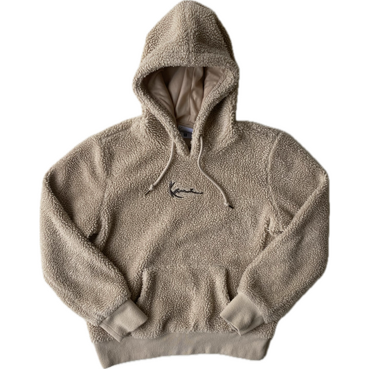 Hoodie polaire Karl Kani, beige, M