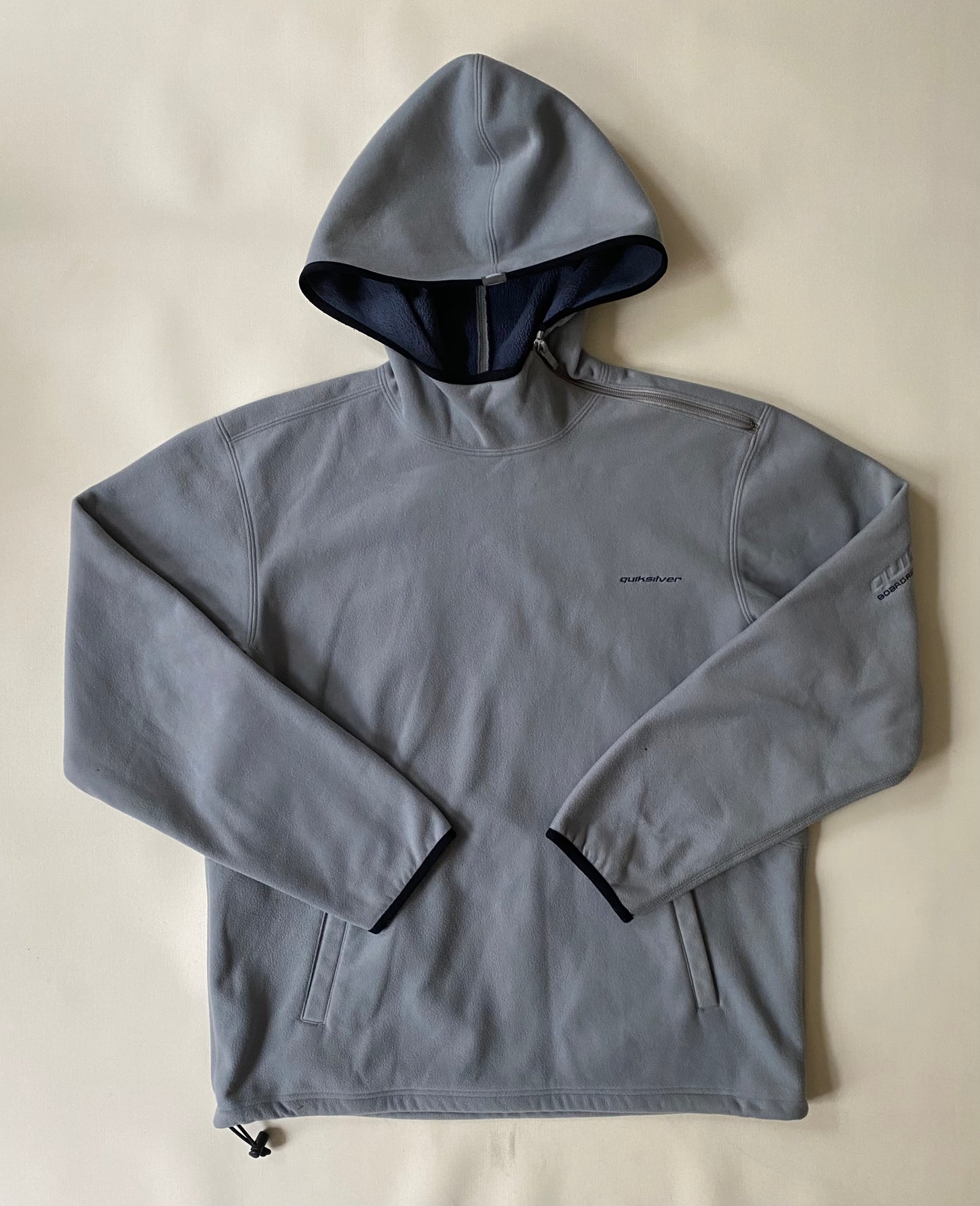 Polaire vintage capuche Quiksilver, M légèrement oversize