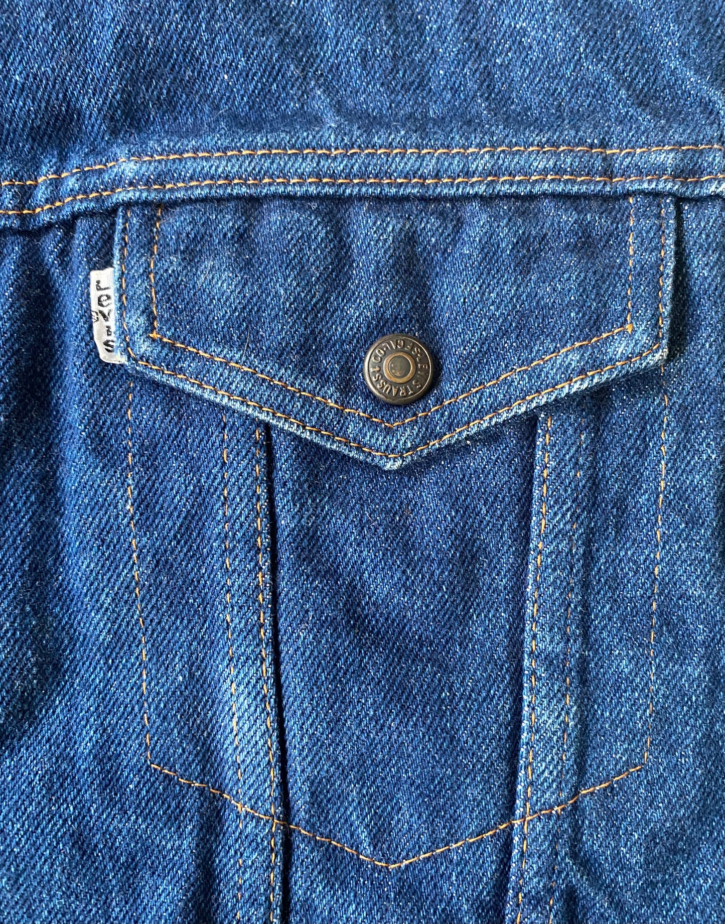 Veste jean polaire Levi's sans manches, bleu marine, L/XL