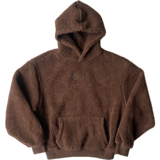 Hoodie polaire Karl Kani, Marron, L