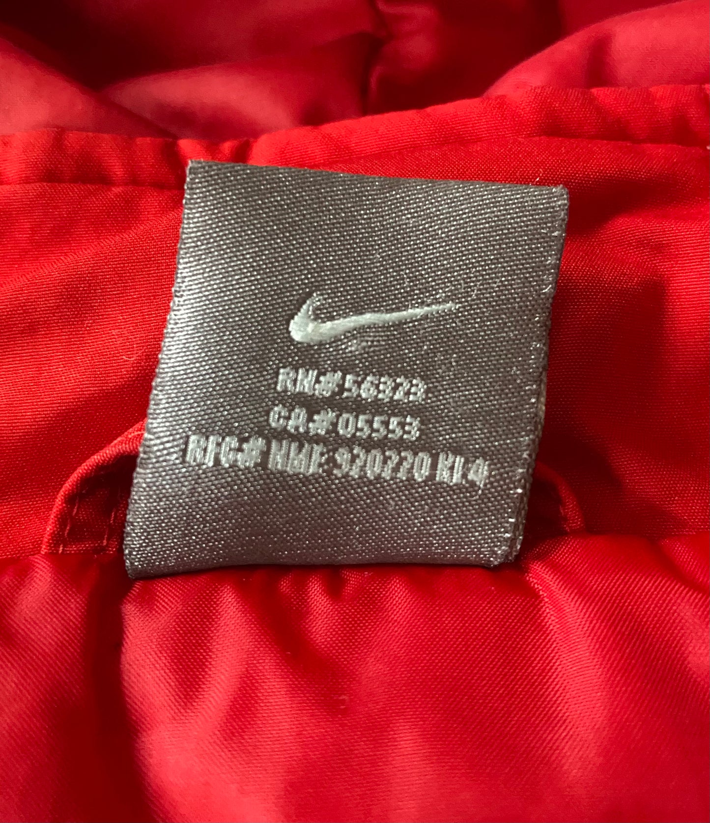 Manteau vintage Nike, rouge, S