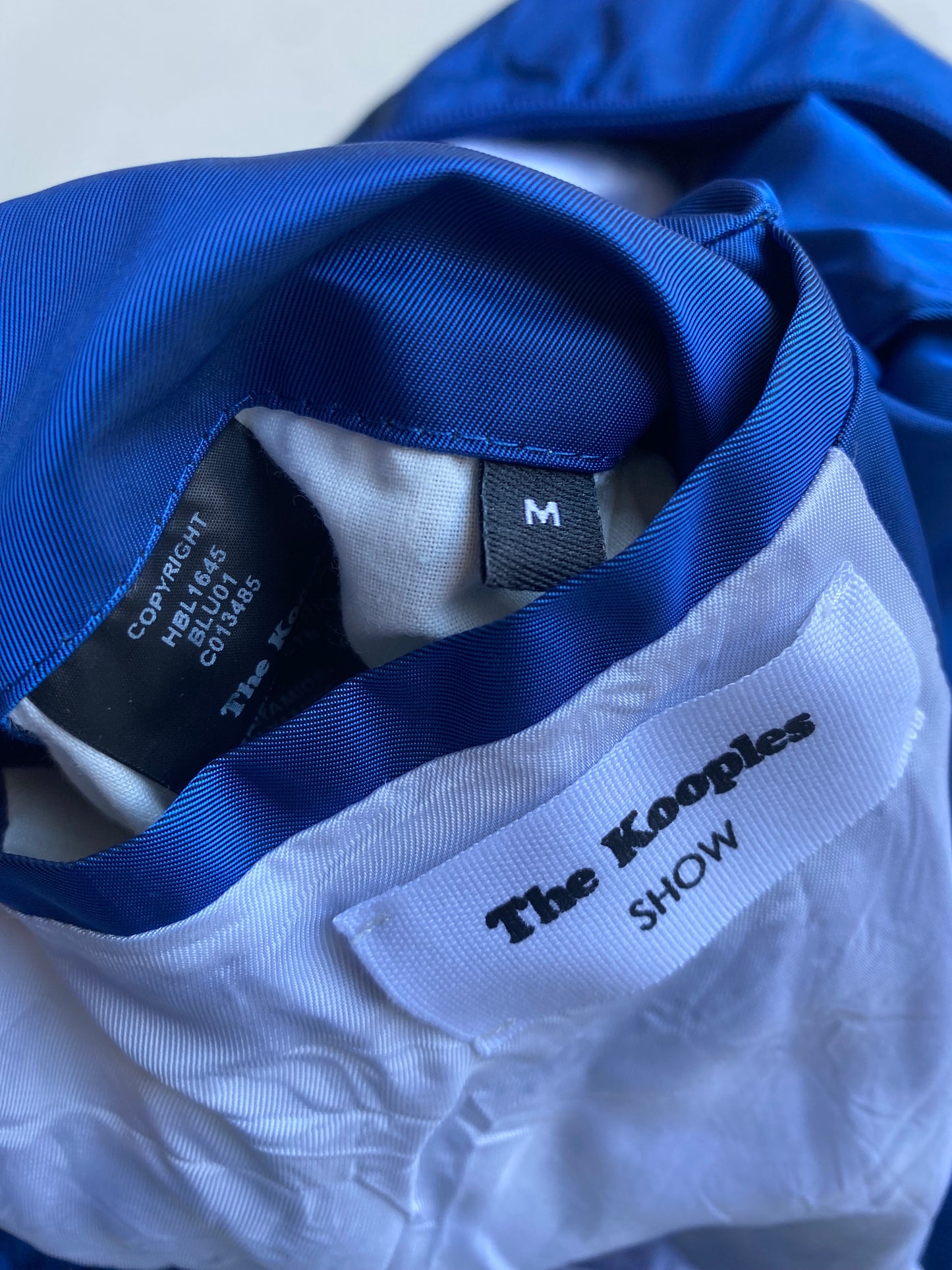 ✅ Bomber The Kooples show, bleu, M